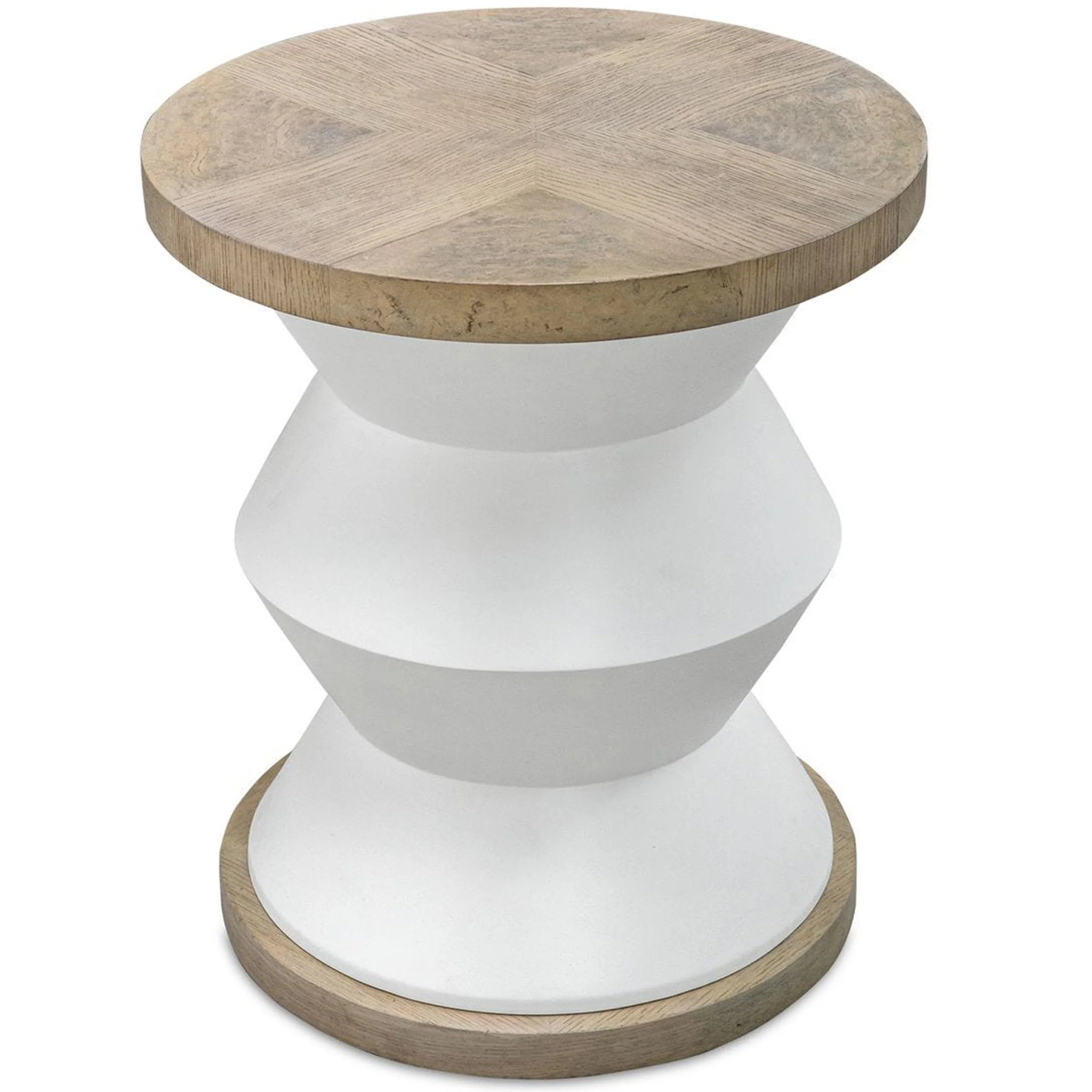 Spool Side Table, Matte White - Image 2