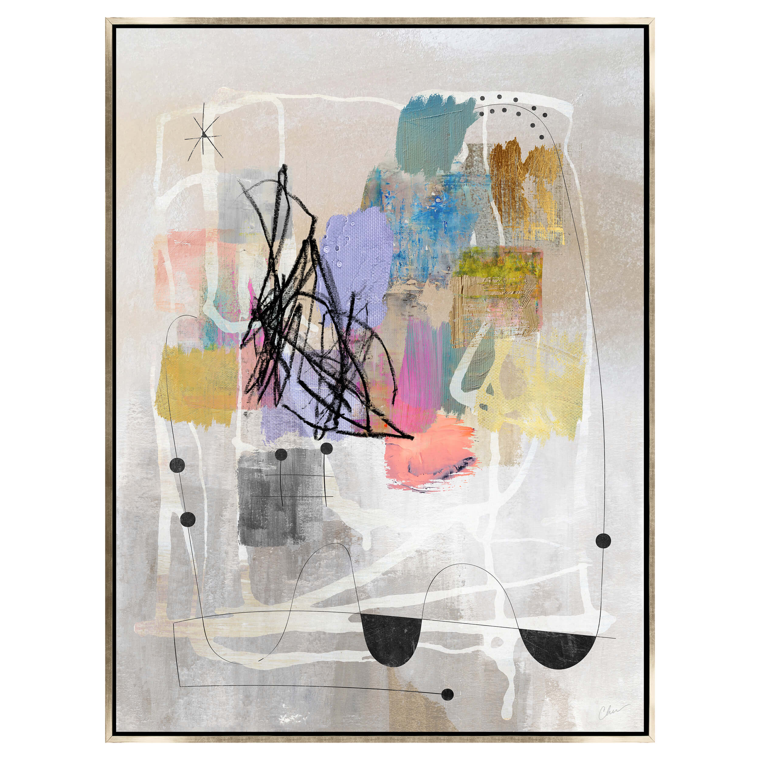 Sq Biz III Framed by Nikki Chu