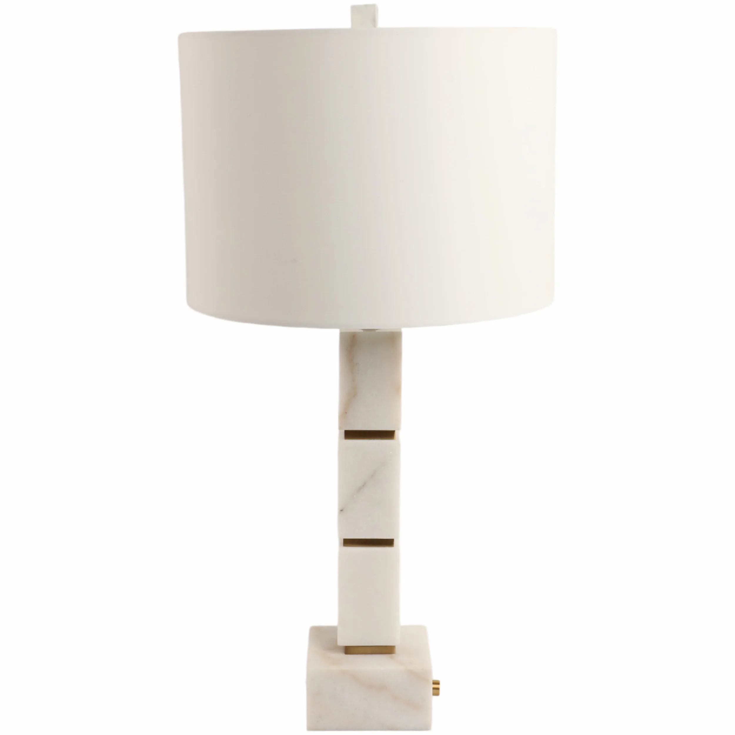 Stacked Marble Cubes Table Lamp, White - Image 3