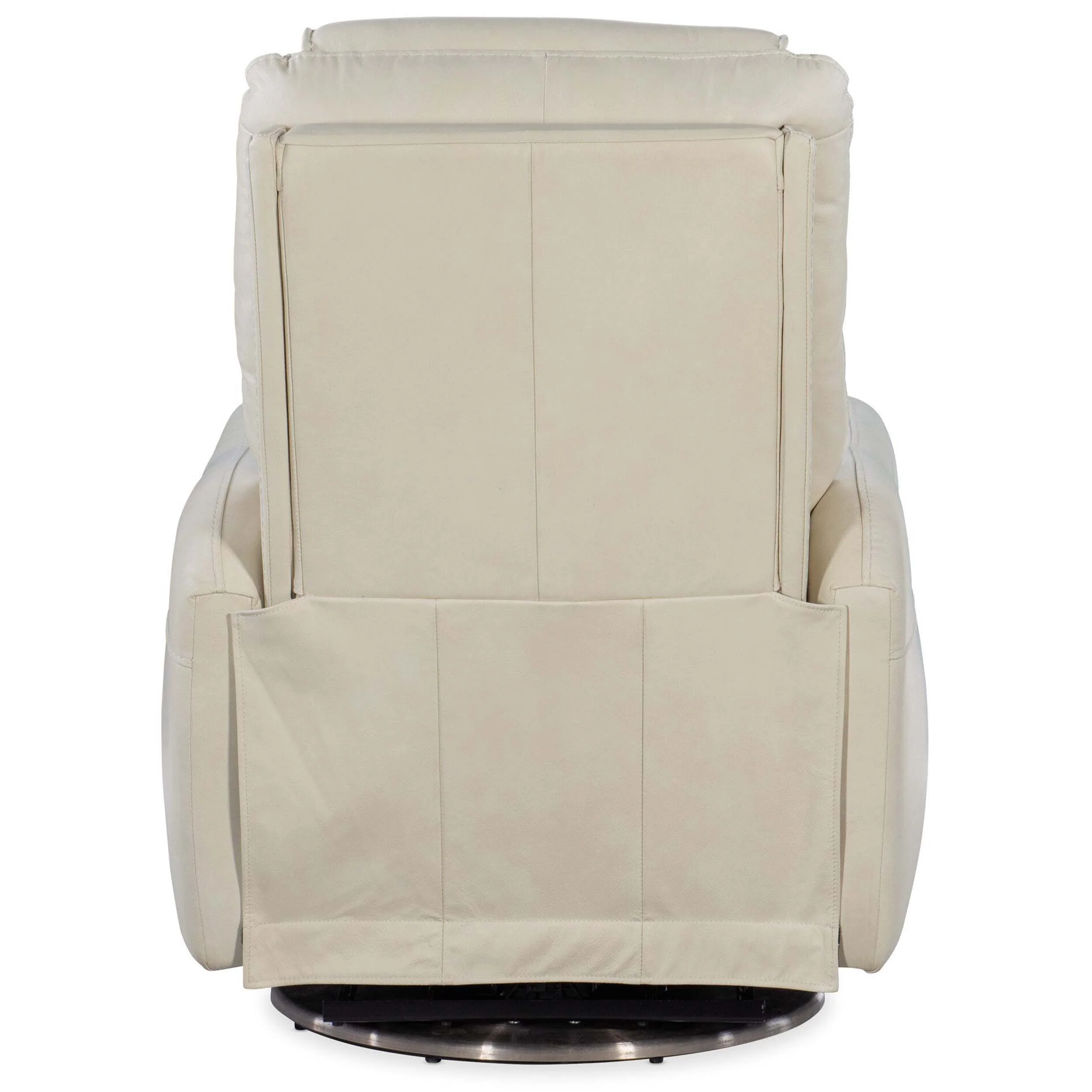 Steffen Leather Swivel Power Recliner, Aline Snow - Image 3