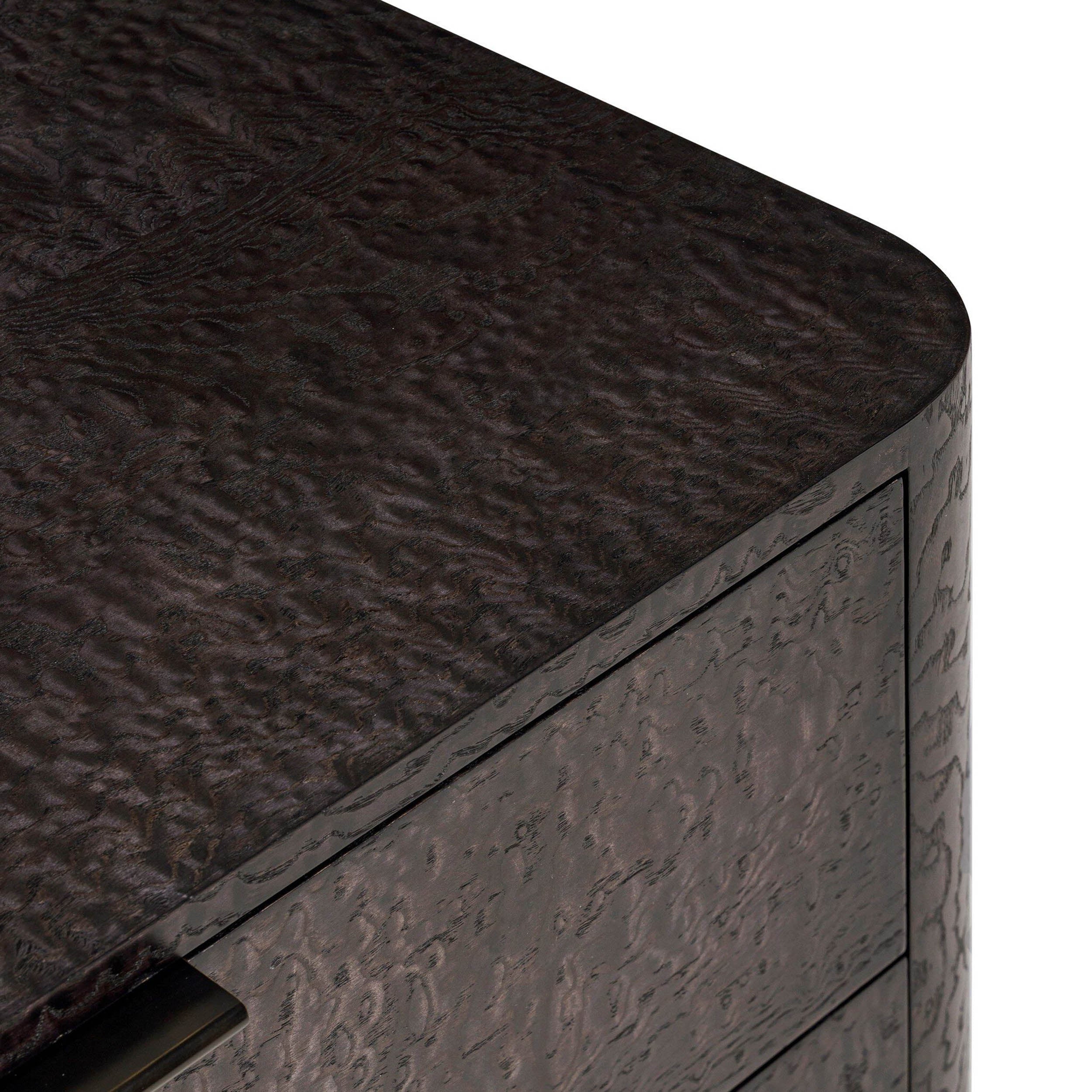 Stenson 3 Drawer Nightstand, Dark Tamo by Four Hands - Image 6