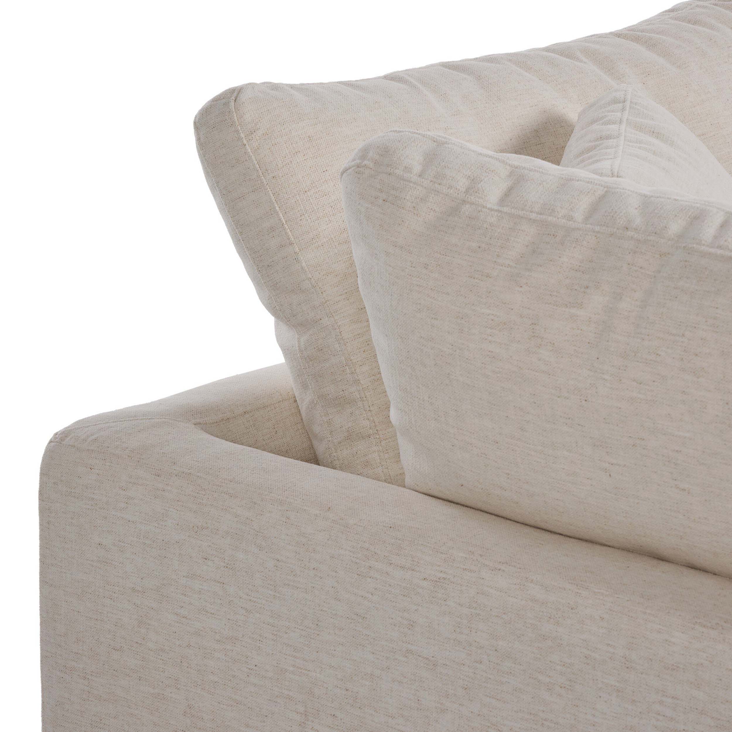 Stevie 3 Piece Sectional, Nomad Snow by Four Hands - Image 4