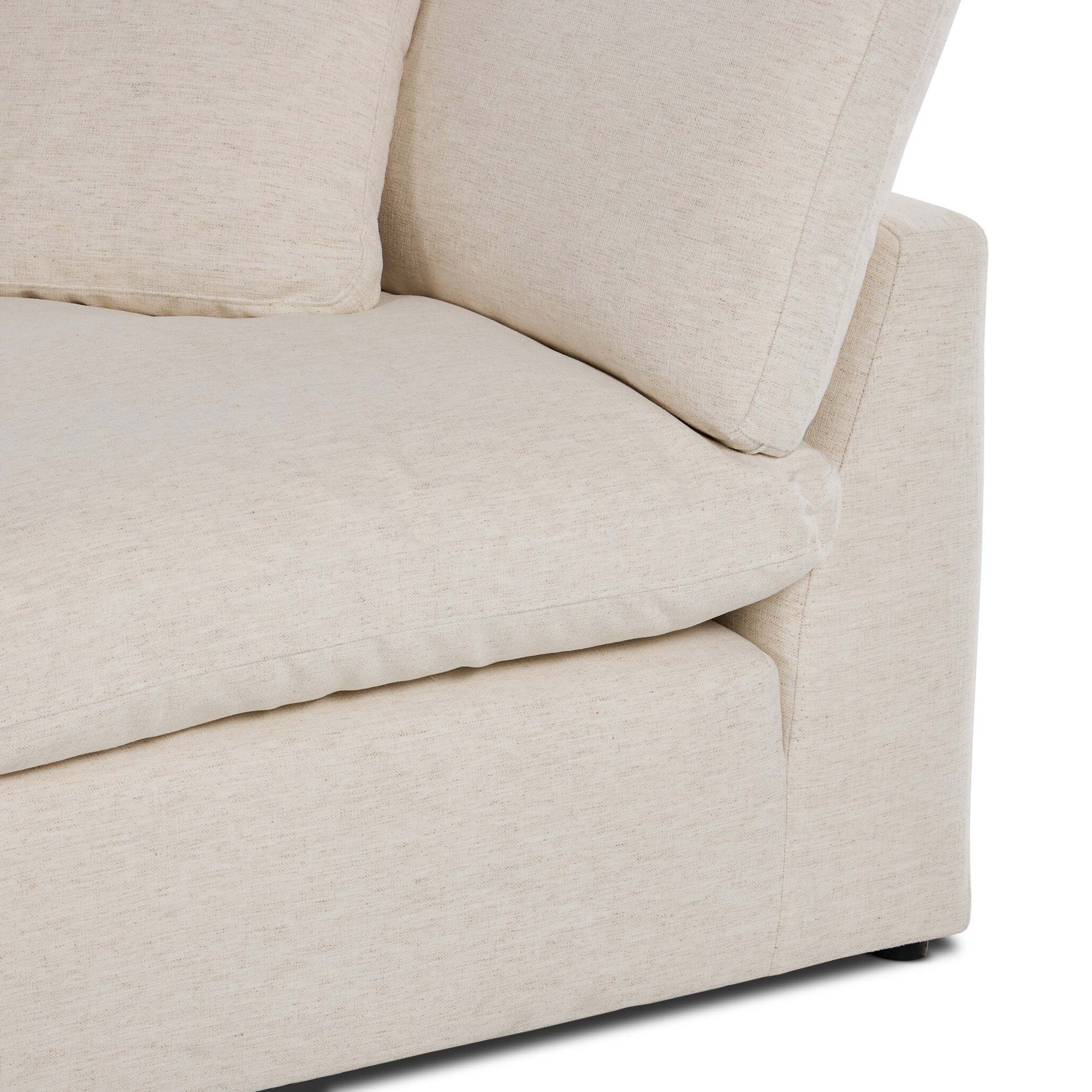 Stevie 3 Piece Sectional, Nomad Snow by Four Hands - Image 5