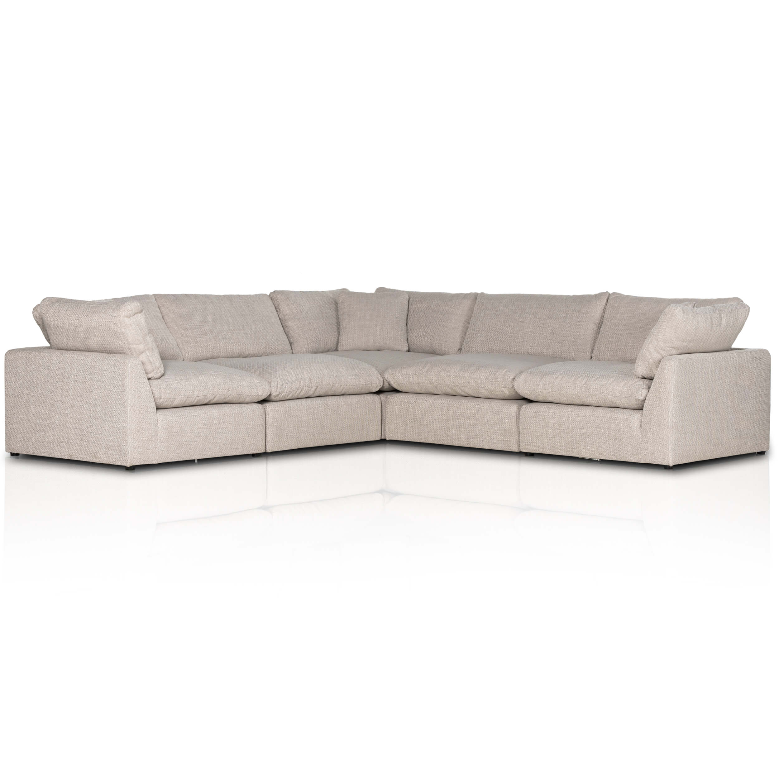 Stevie 5 Piece Sectional, Gibson Wheat by Four Hands