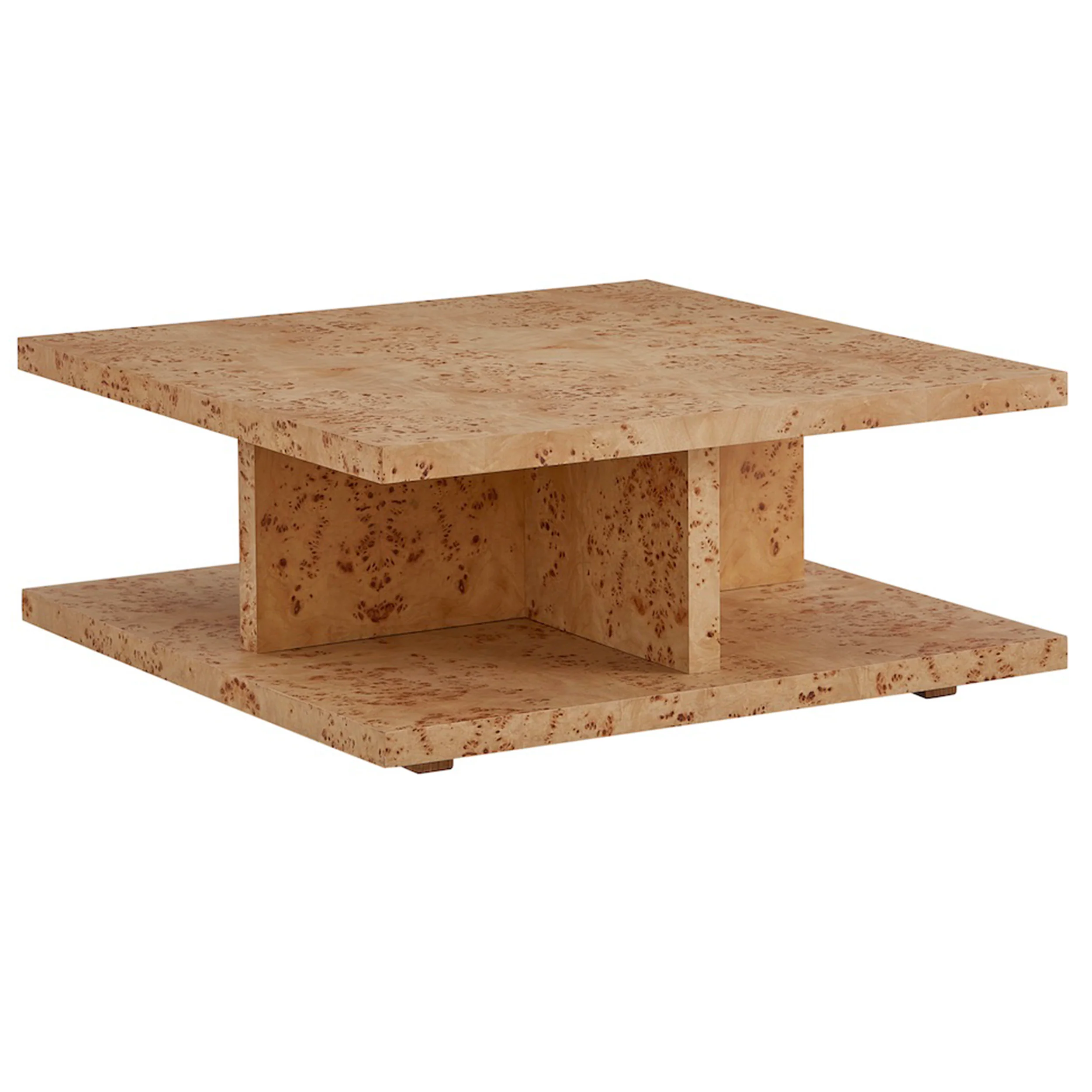 Stowe Coffee Table, Toasted Burl