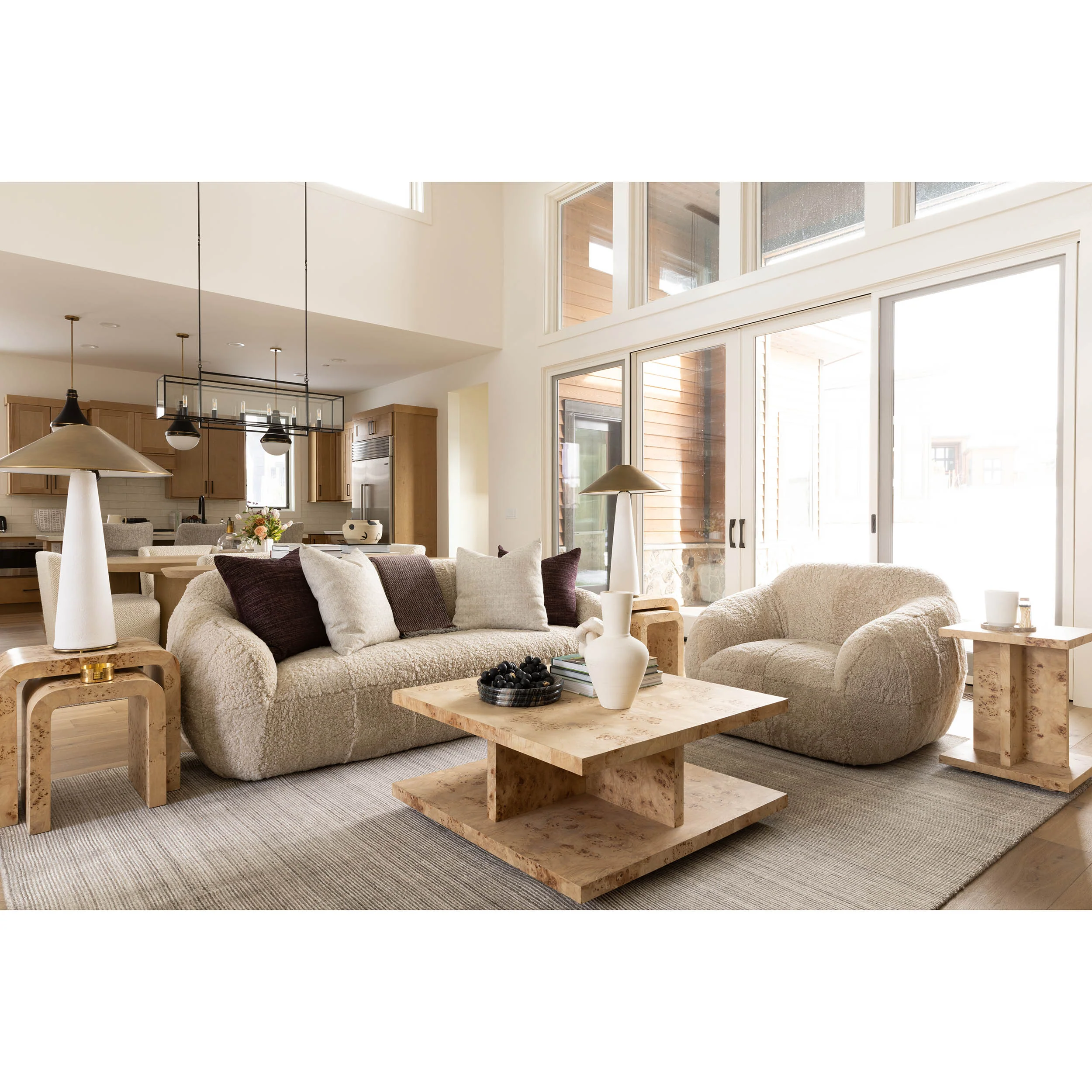 Stowe Coffee Table, Toasted Burl - Image 3