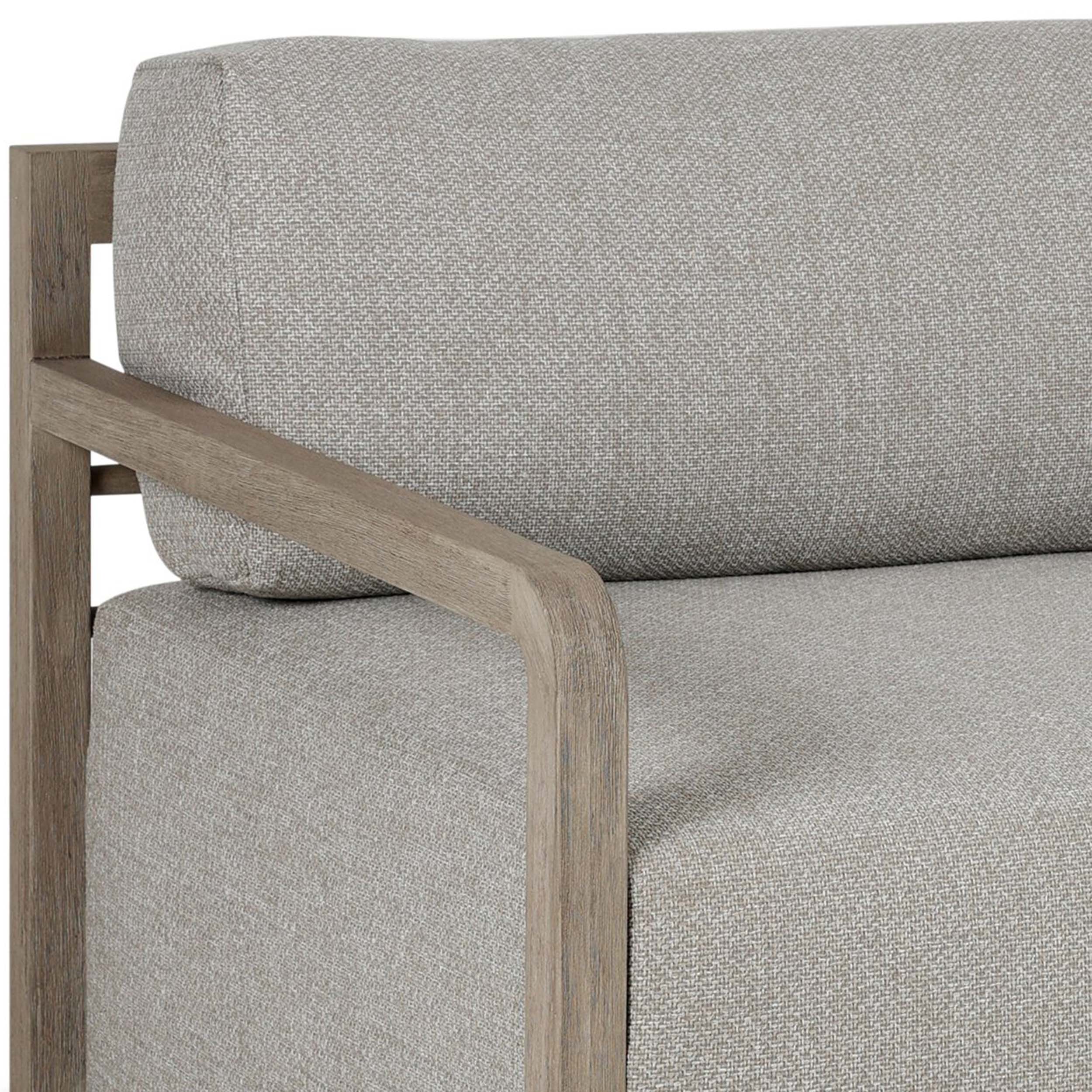 Stroud Outdoor Swivel Chair, Hayes Fog by Four Hands - Image 5