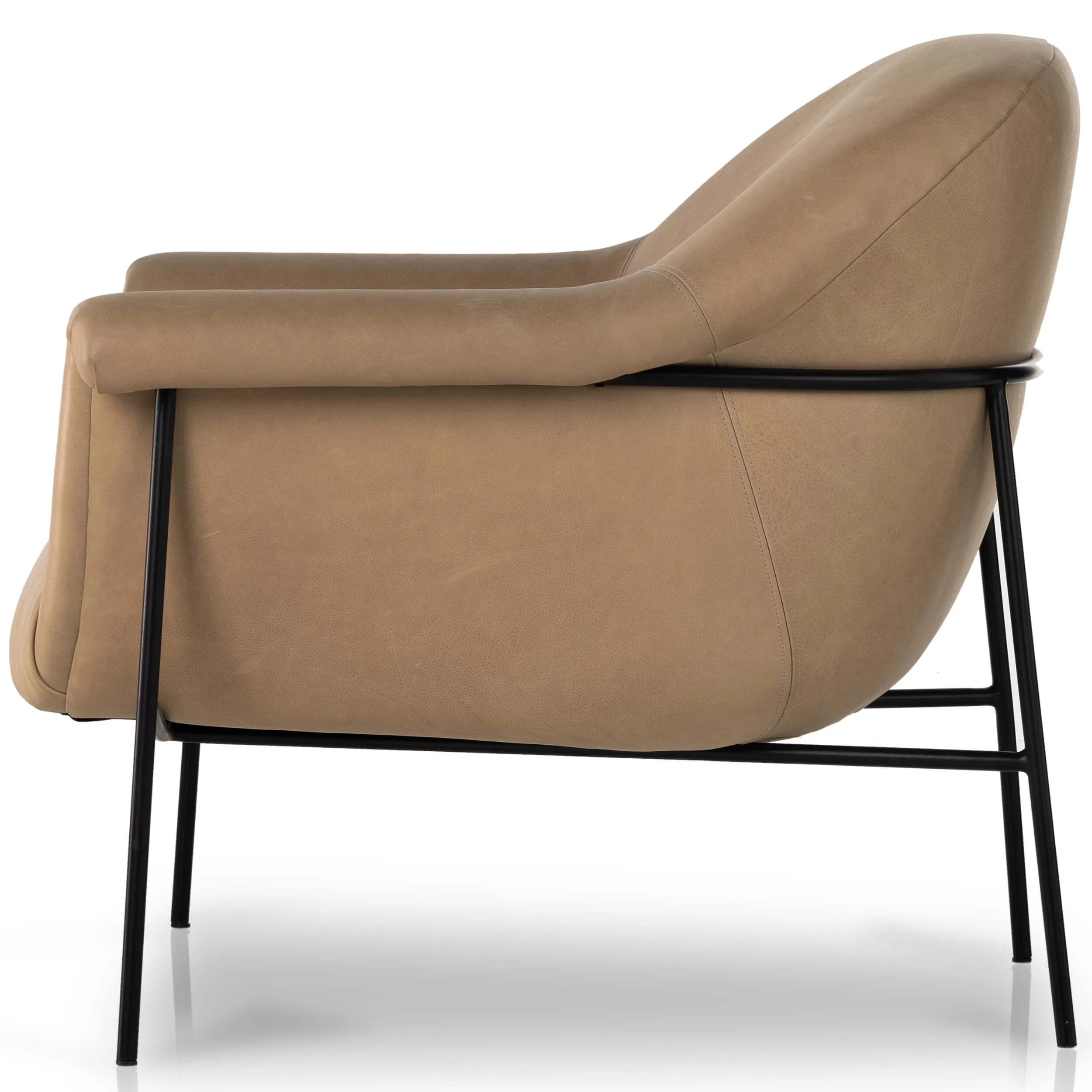 Suerte Leather Chair, Palermo Nude by Four Hands - Image 2