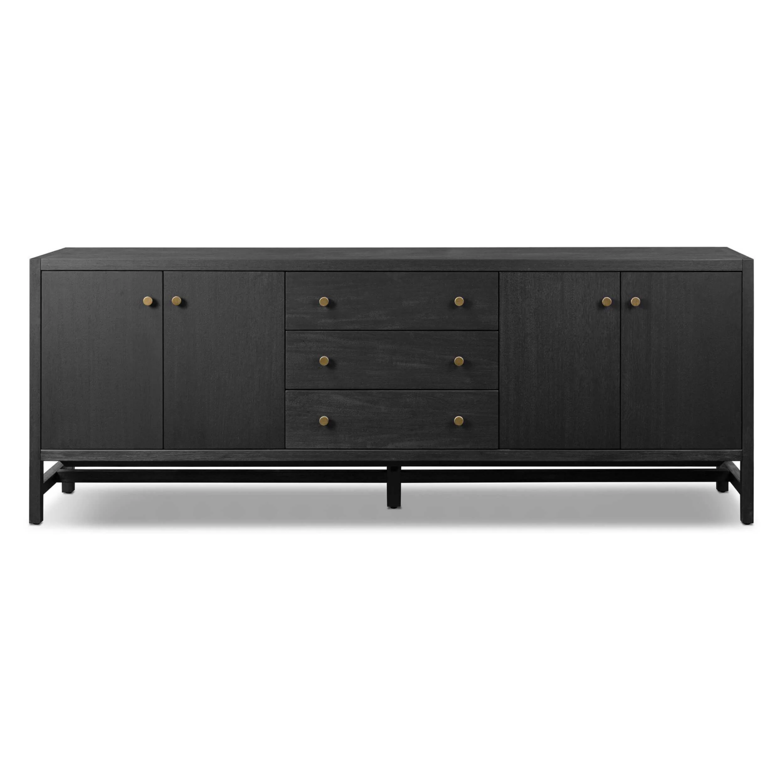 Sullivan Media Console, Black Acacia by Four Hands - Image 2