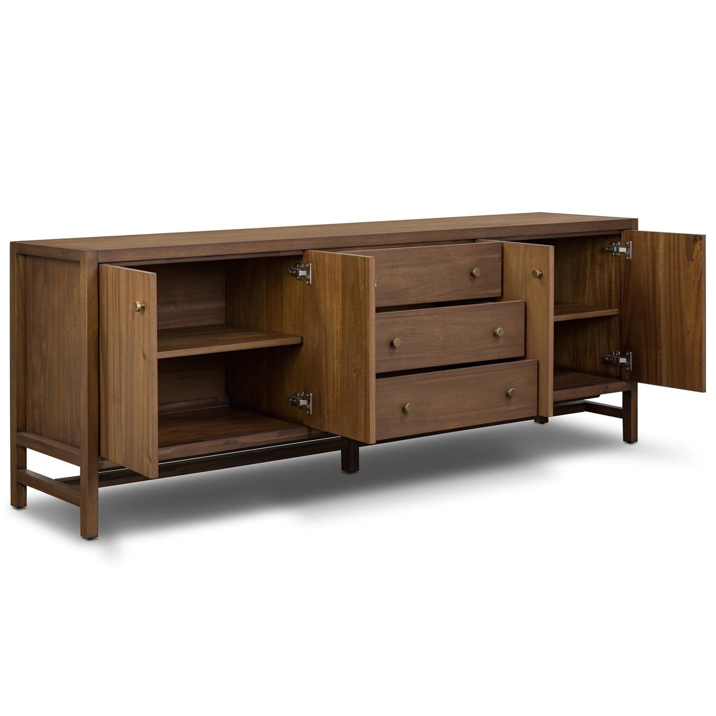 Sullivan Media Console, Saddle Tan by Four Hands - Image 4