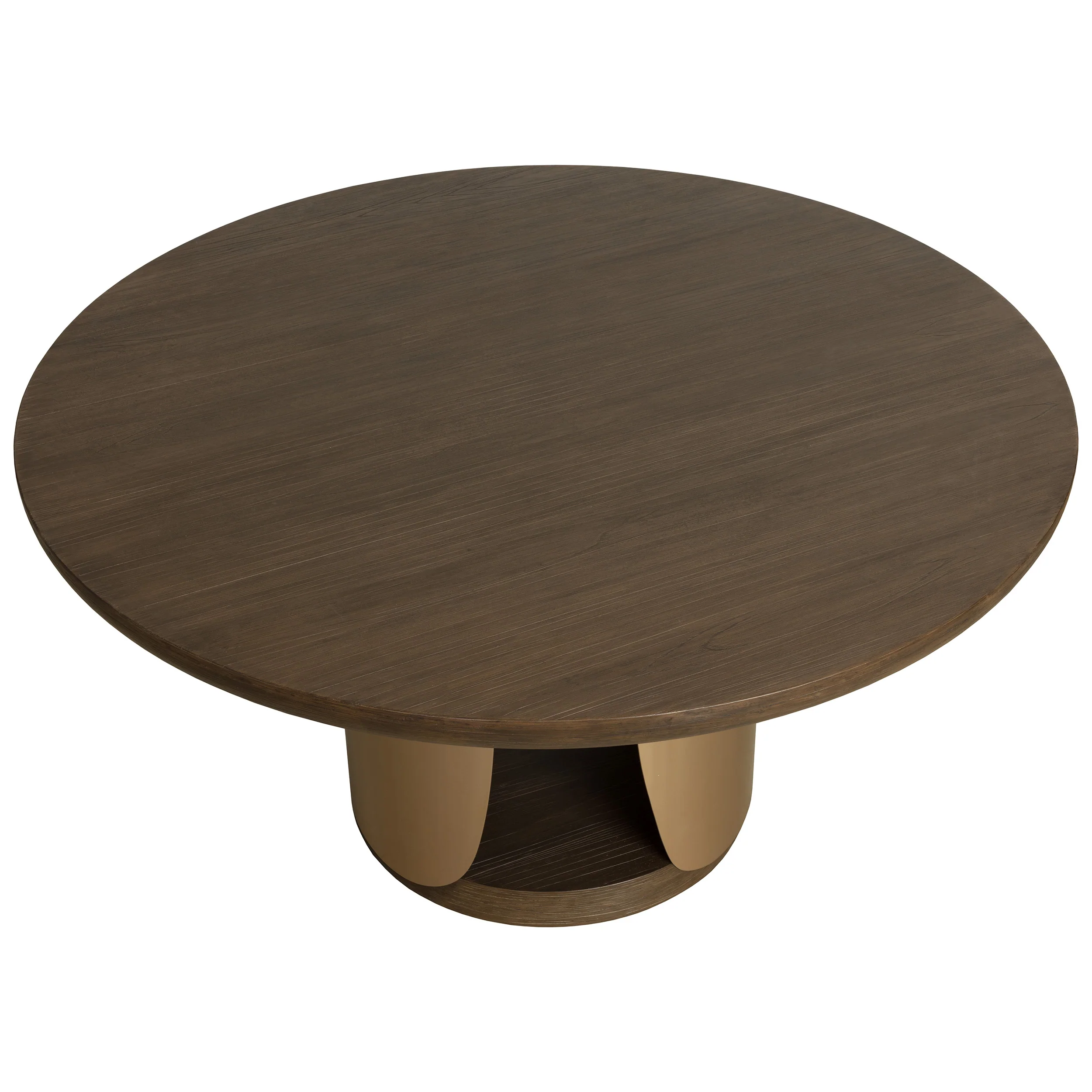 Sultana Round Dining Table, Dark Brown - Image 3