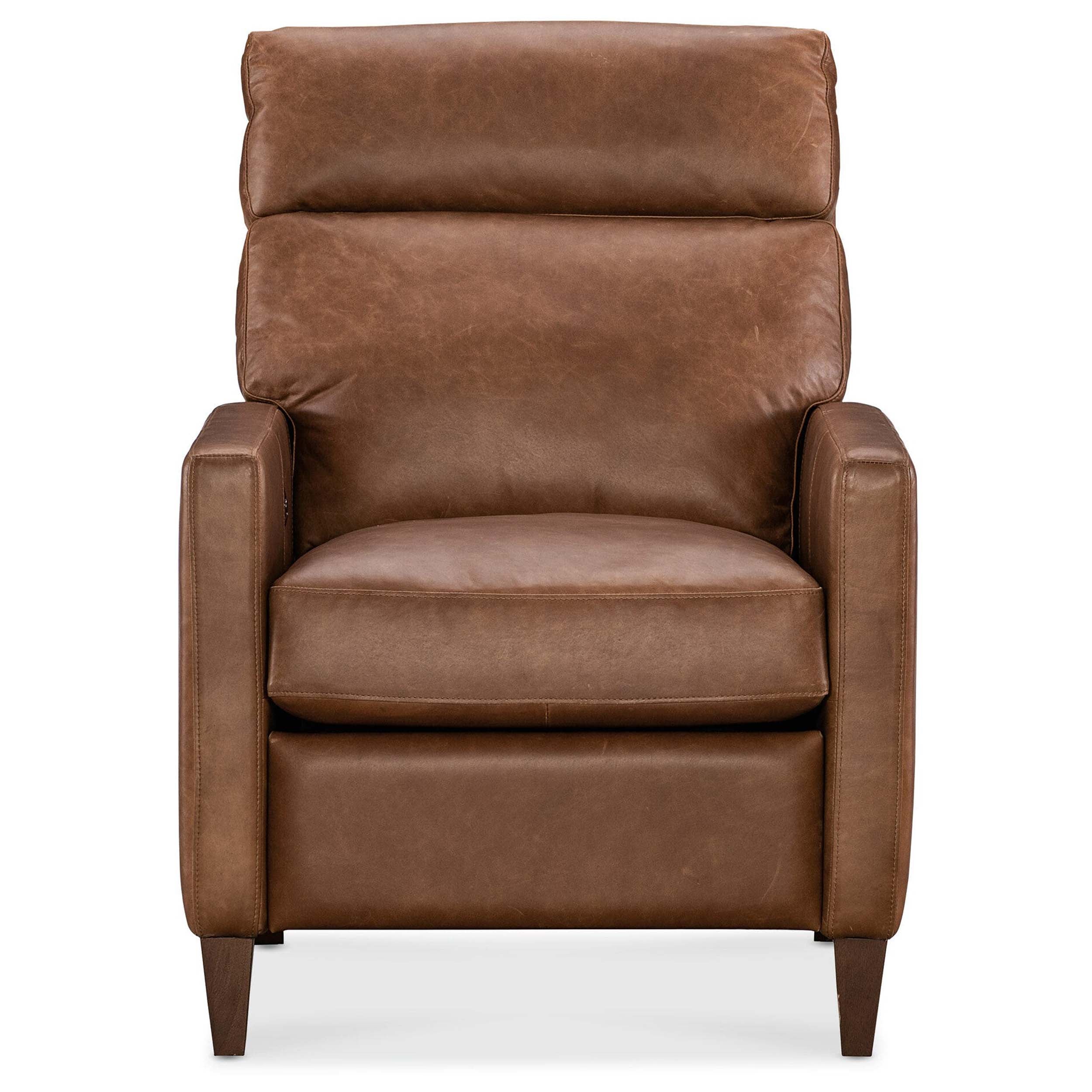 Summer Cool Leather Power Recliner, Chester Bourbon - Image 2