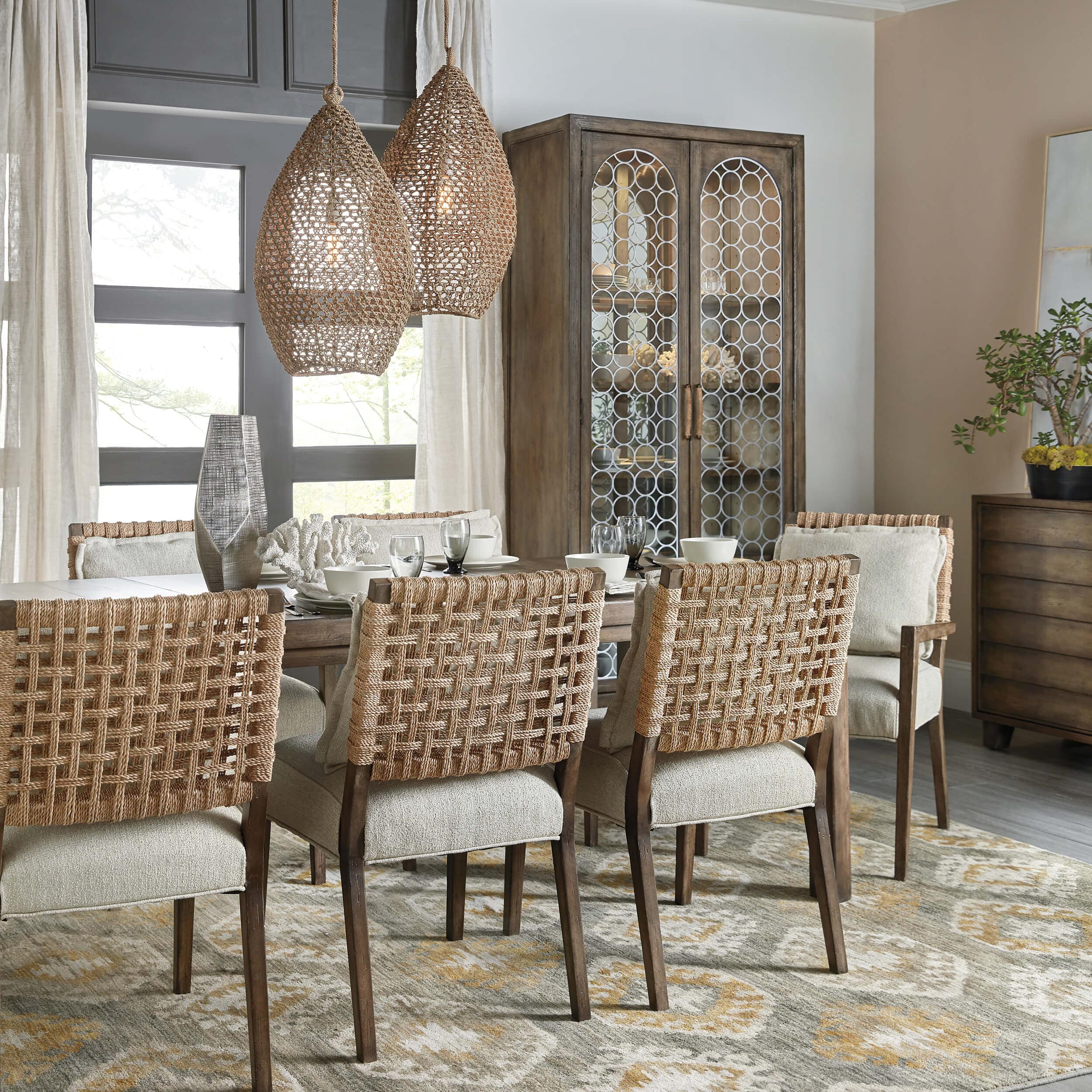 Sundance Woven Back Side Chair, Zuri Cream, Set of 2 - Image 3