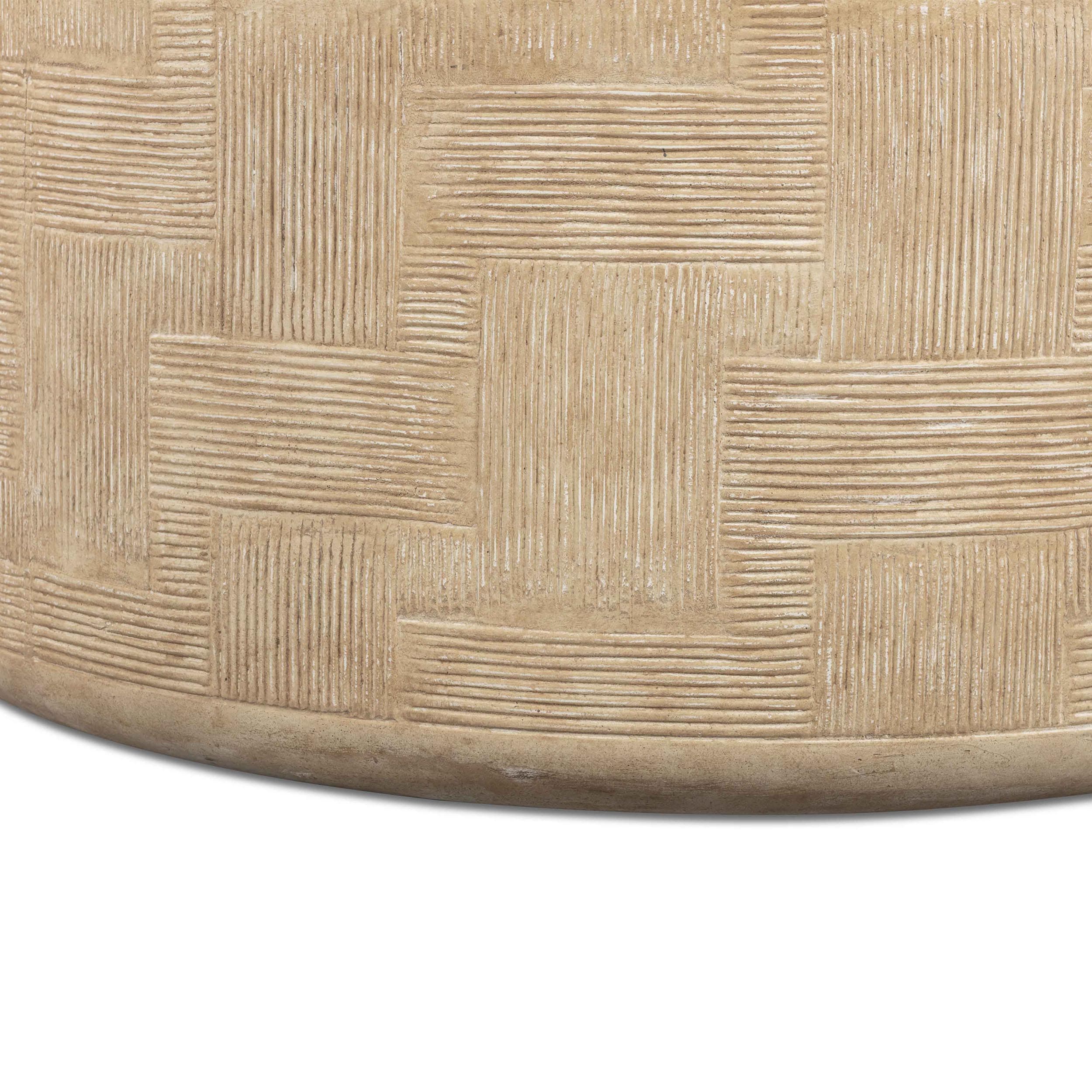 Suraya Coffee Table, Faux Travertine - Image 6
