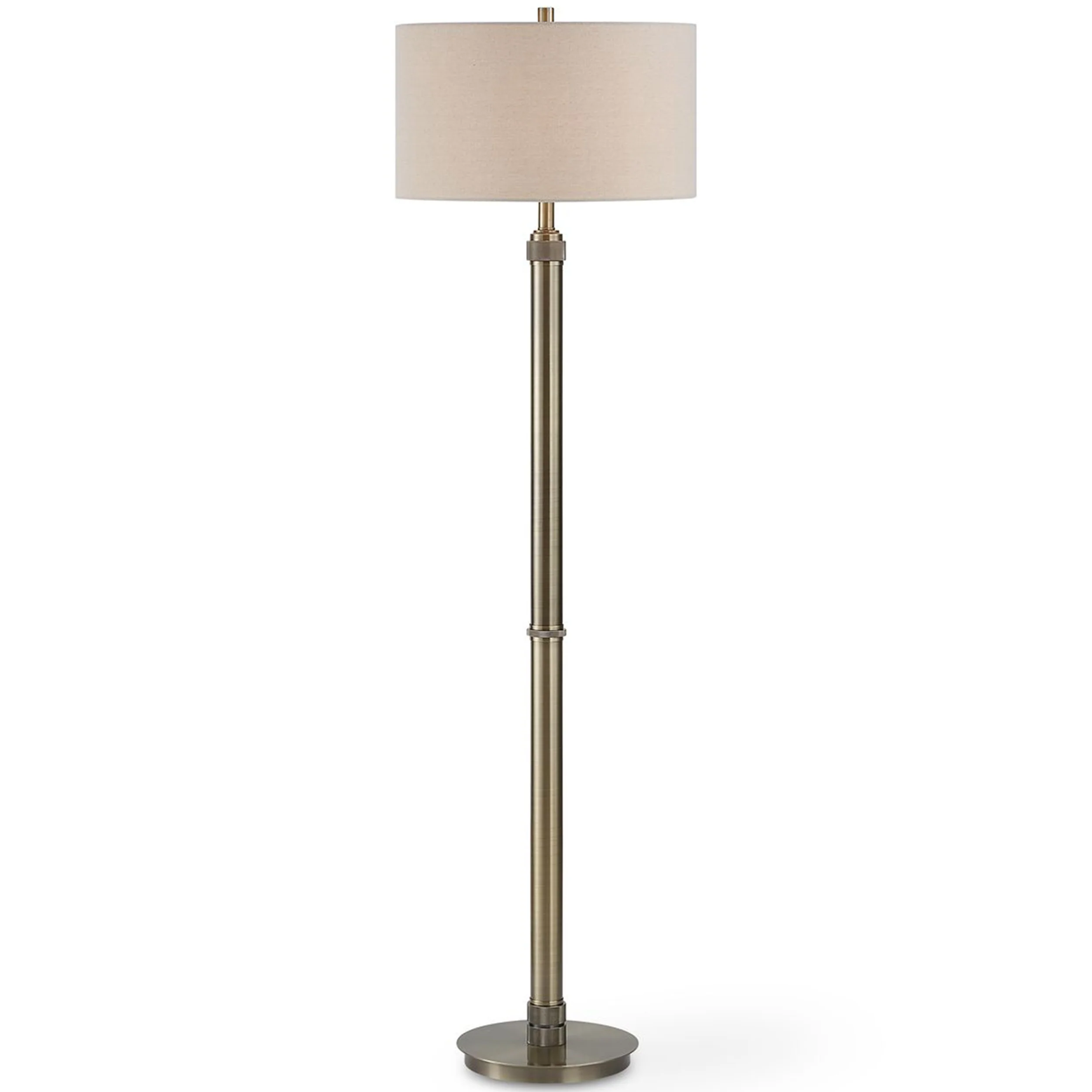 Suri Floor Lamp, Antique Brass - Image 2
