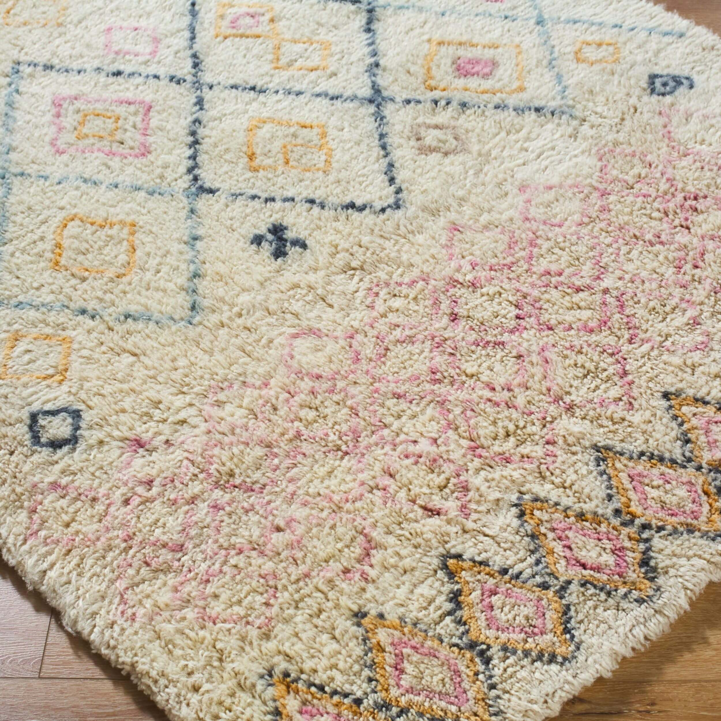 Surya Livabliss Rug Beni BMC-2310, Off-White/Pink/Blue/Yellow - Image 3