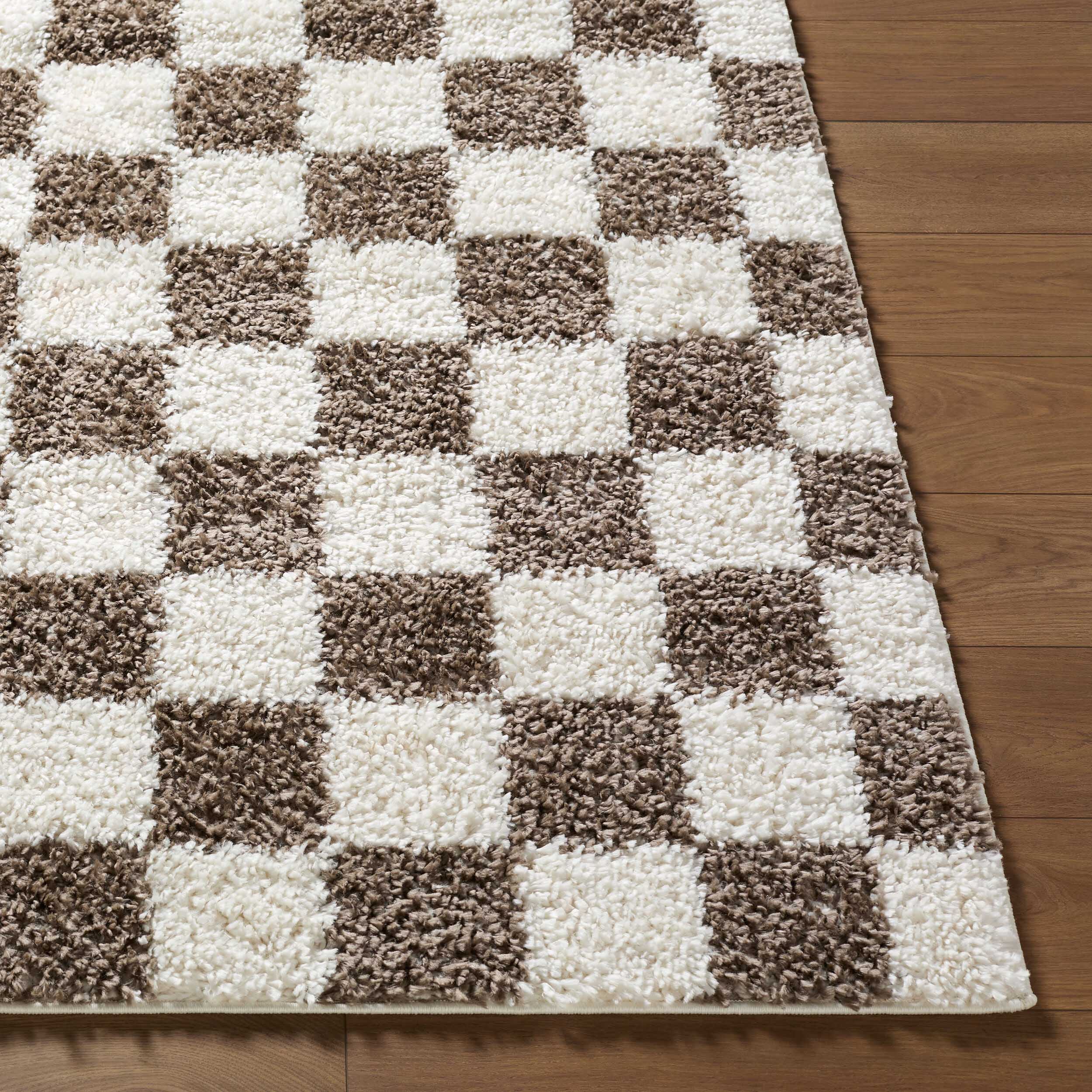 Surya Lovebliss Rug Czechia CZE-2301, Charcoal Checker - Image 2