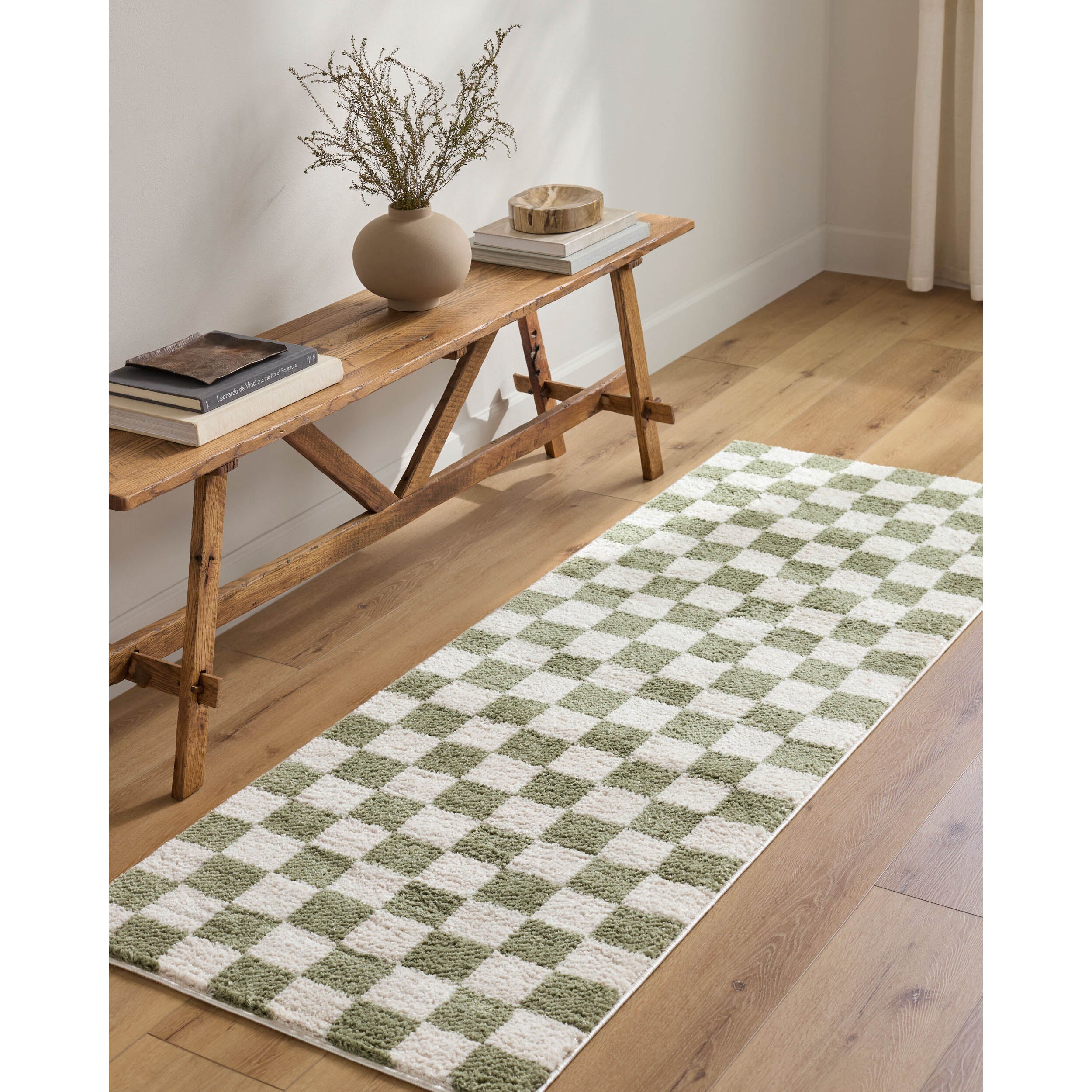 Surya Lovebliss Rug Fossay Shag FSG-2330, Green/Ivory - Image 2