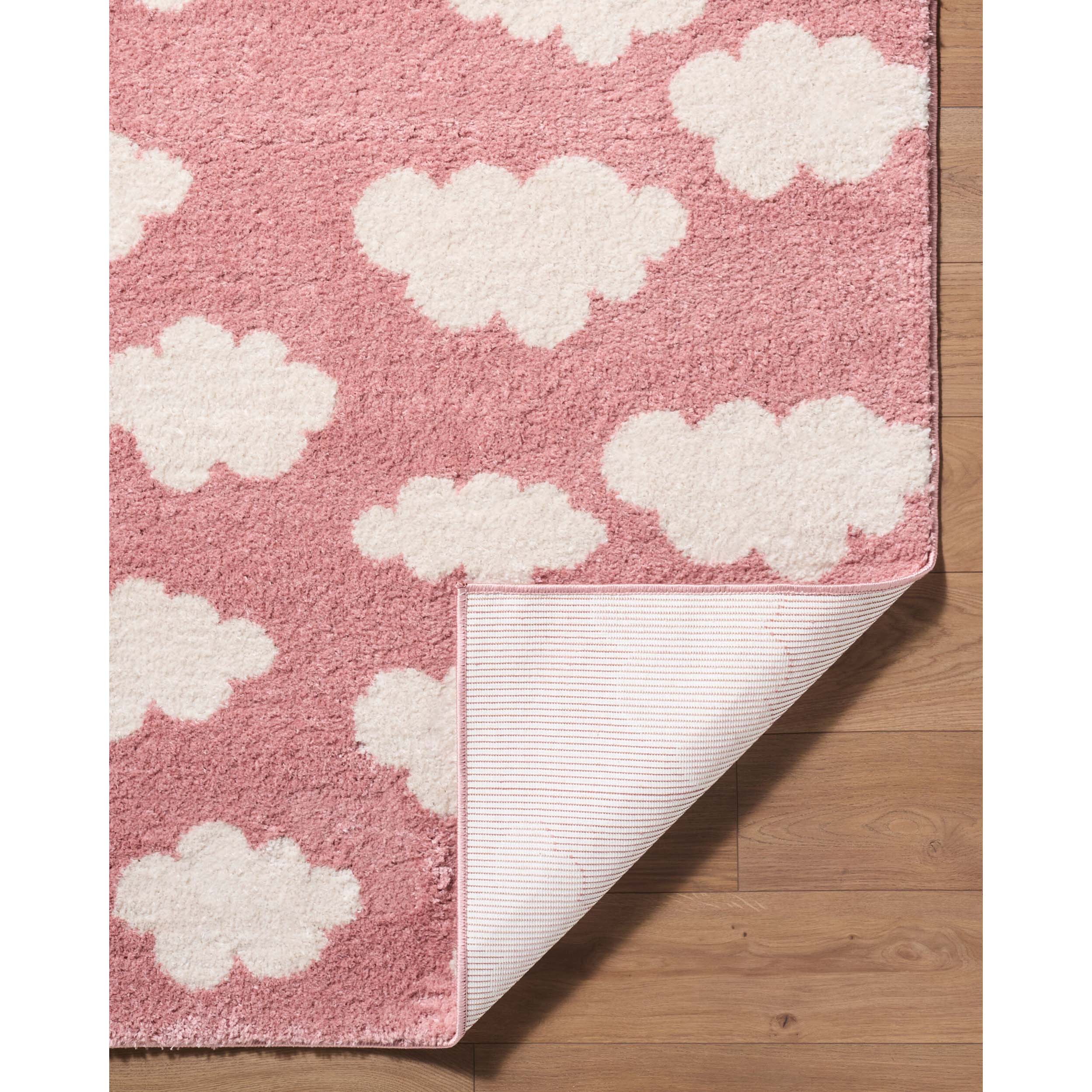 Surya Lovebliss Rug Fossay Shag FSG-2350, Rose/Ivory - Image 3