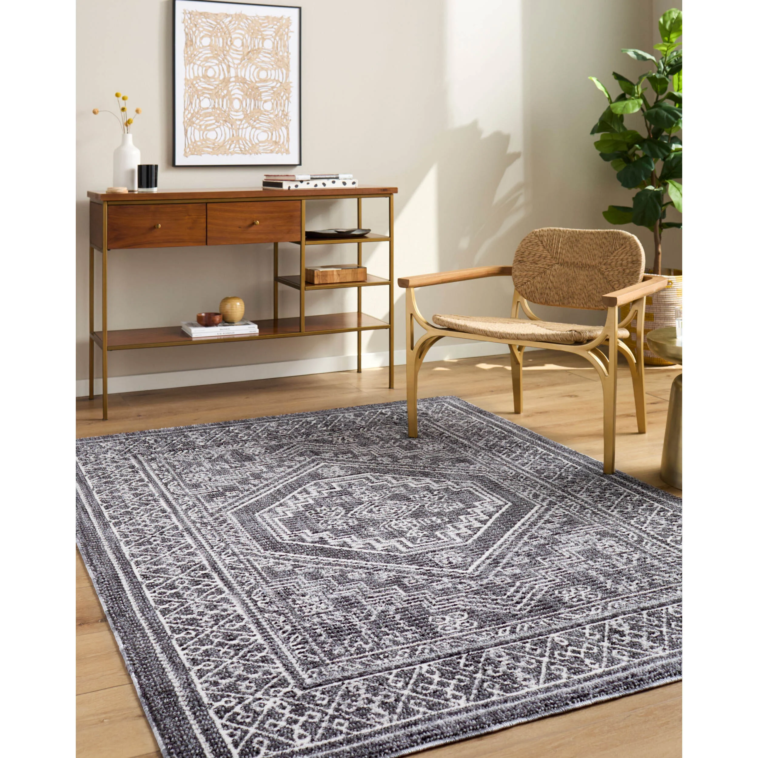 Surya Lovebliss Rug Odeon EDOD-2306, Gray/Ivory - Image 5