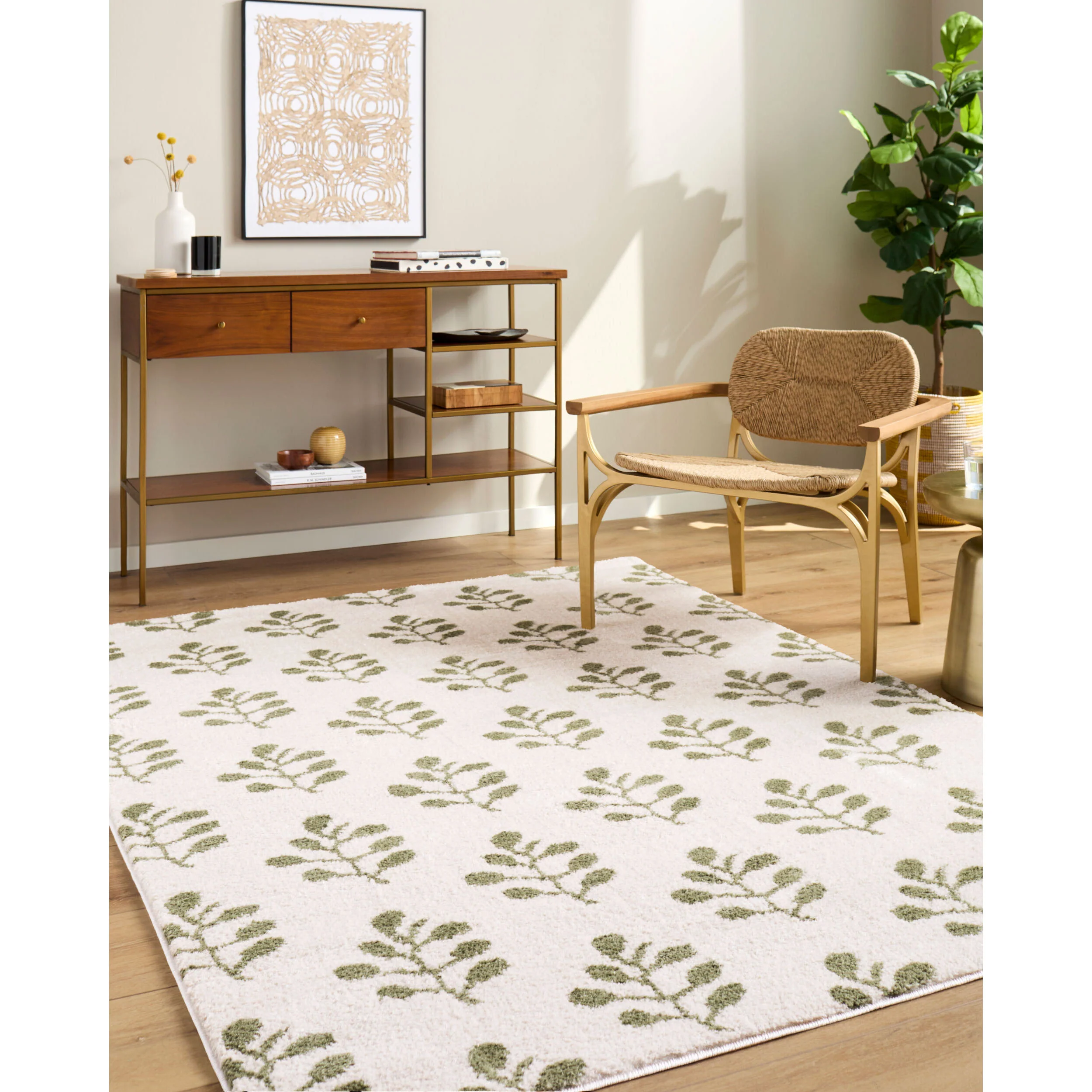 Surya Lovebliss Rug Rivoli EDRV-2304, Cream/Olive - Image 5