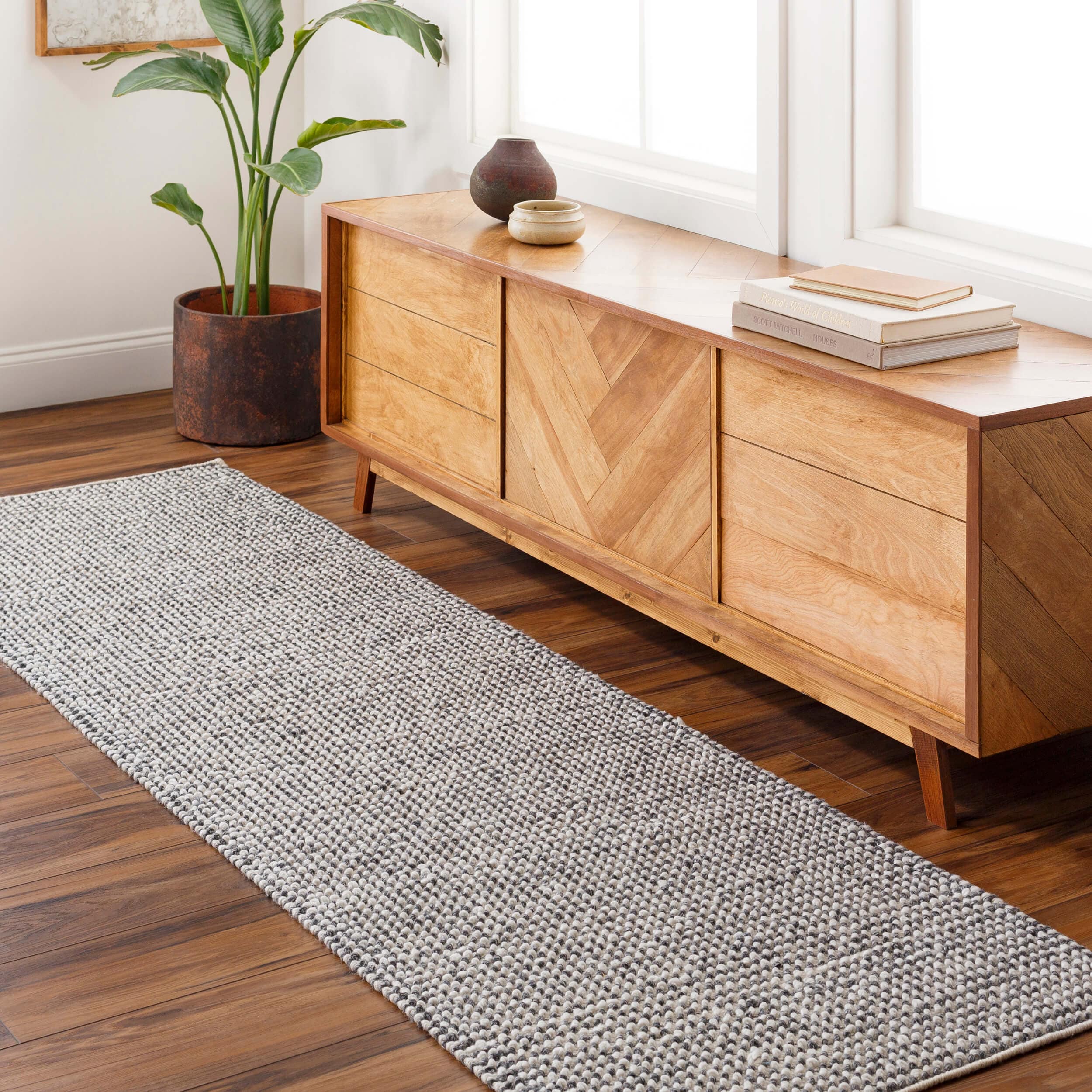 Surya Rug Reika REK-2302, Off White/Charcoal/Beige - Image 7