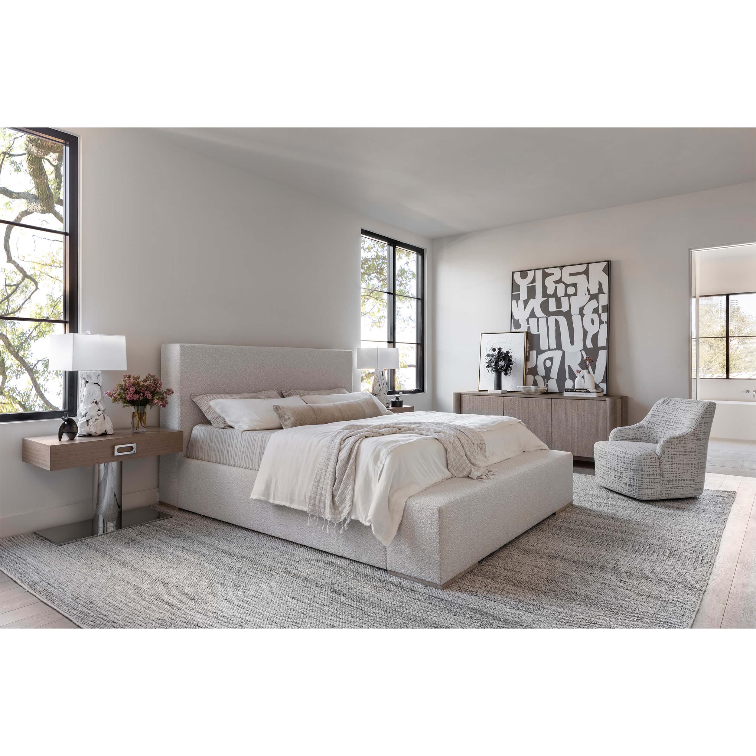 Surya Rug Reika REK-2305, Light Gray/Charcoal/White/Beige - Image 7