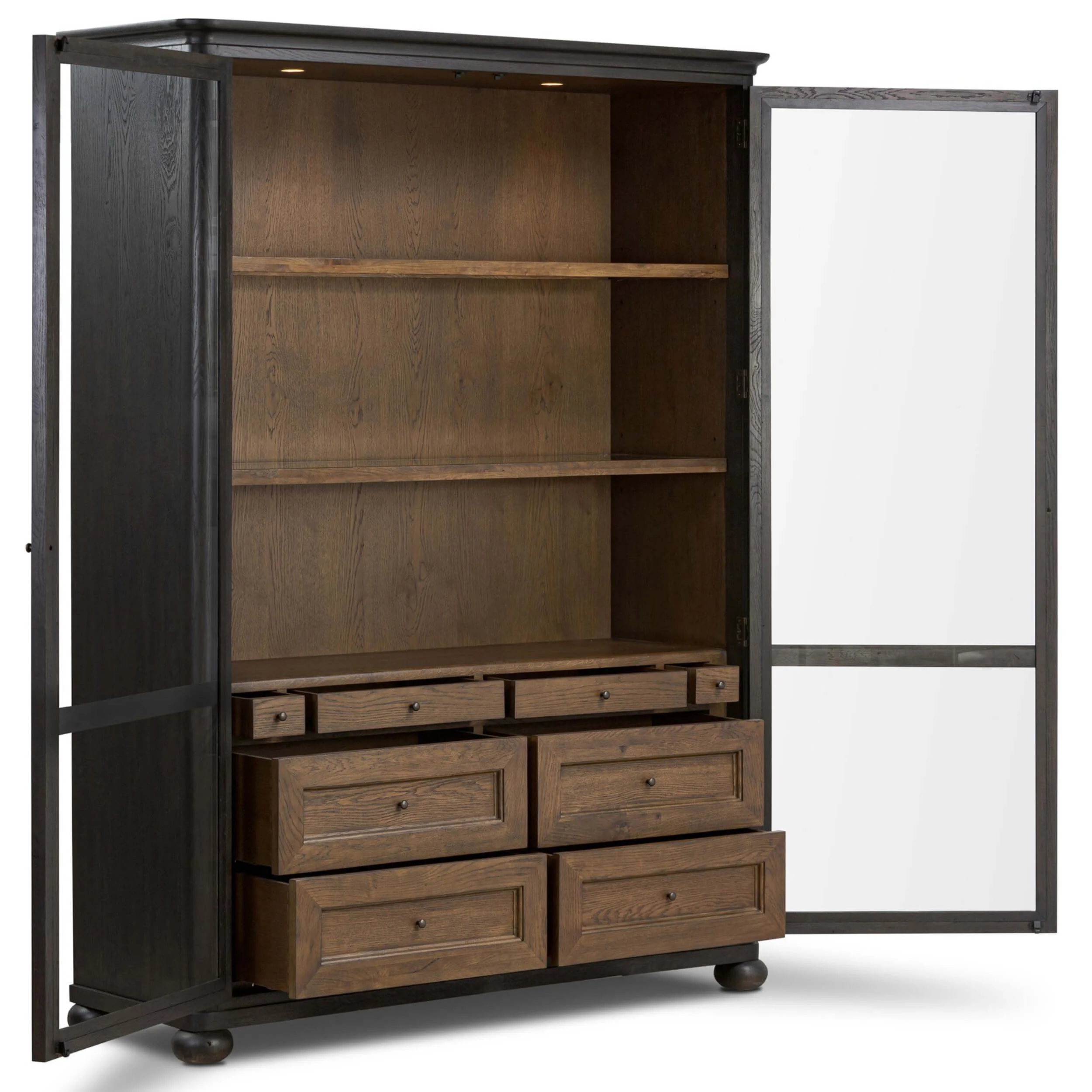 Sussex Wide Cabinet, Smoked Black by Amber Lewis x Four Hands - Image 4