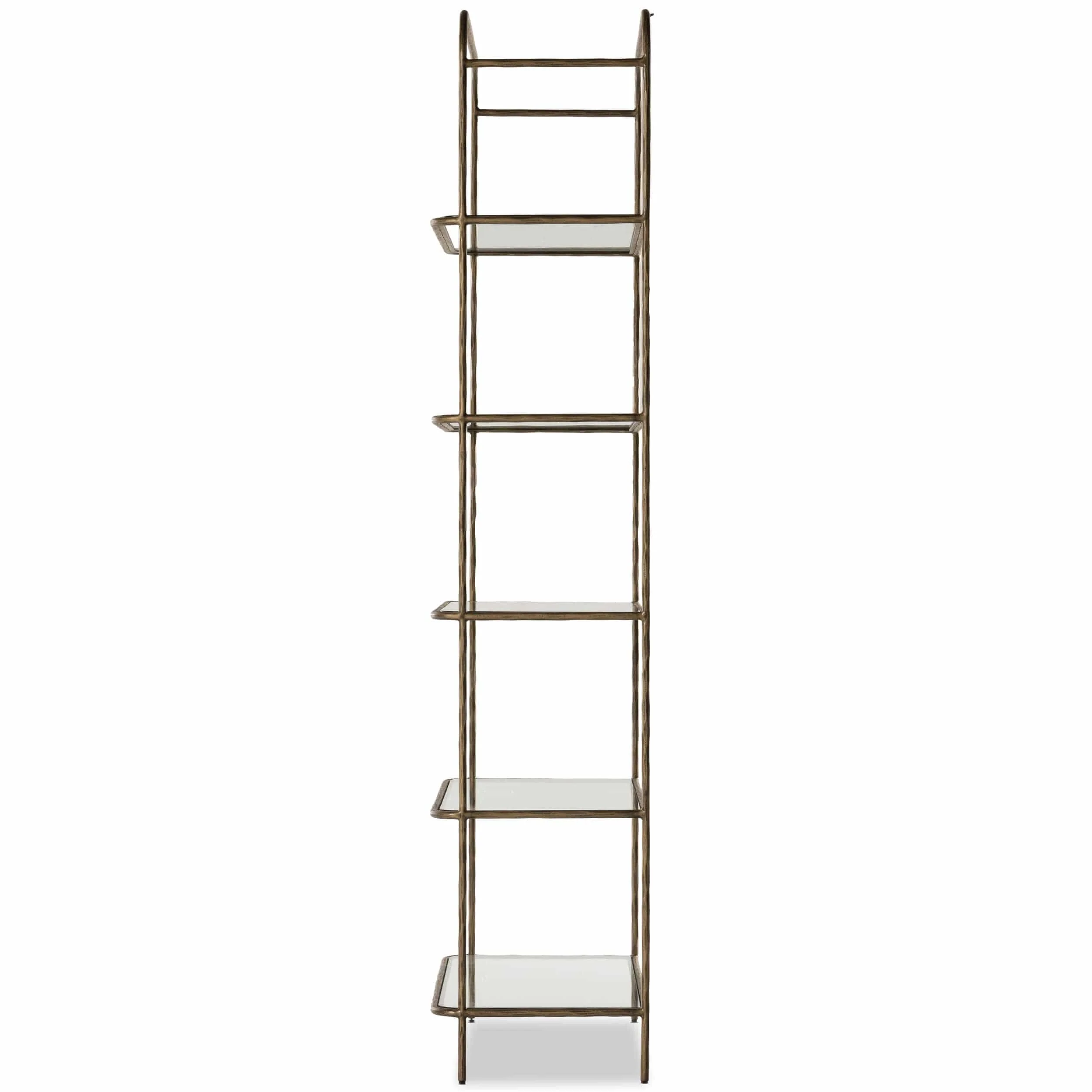 Swinton Bookcase, Hammered Aged Brass by Four Hands - Image 3