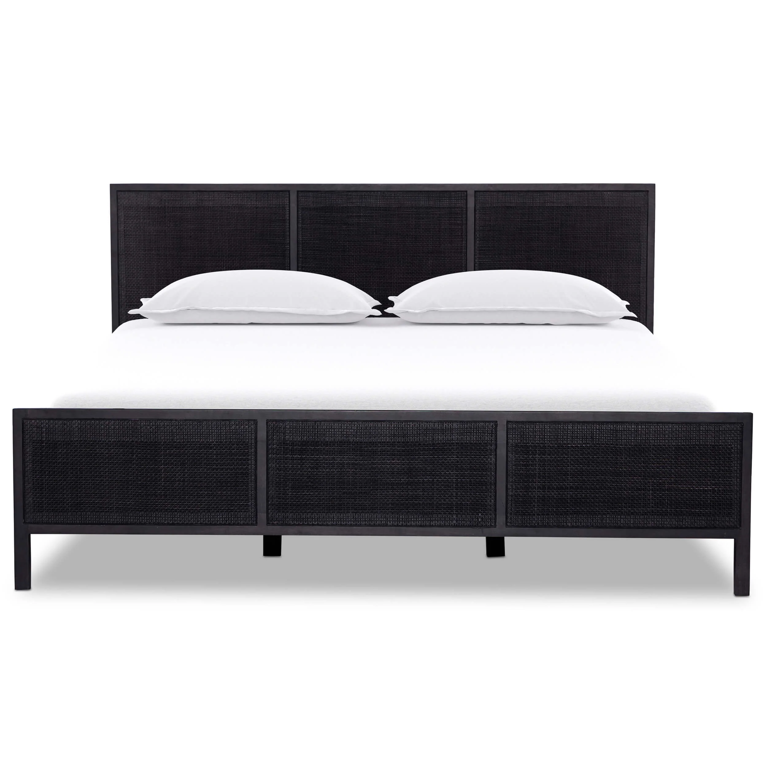 Sydney Bed, Black Wash w/Black Cane by Four Hands - Image 2