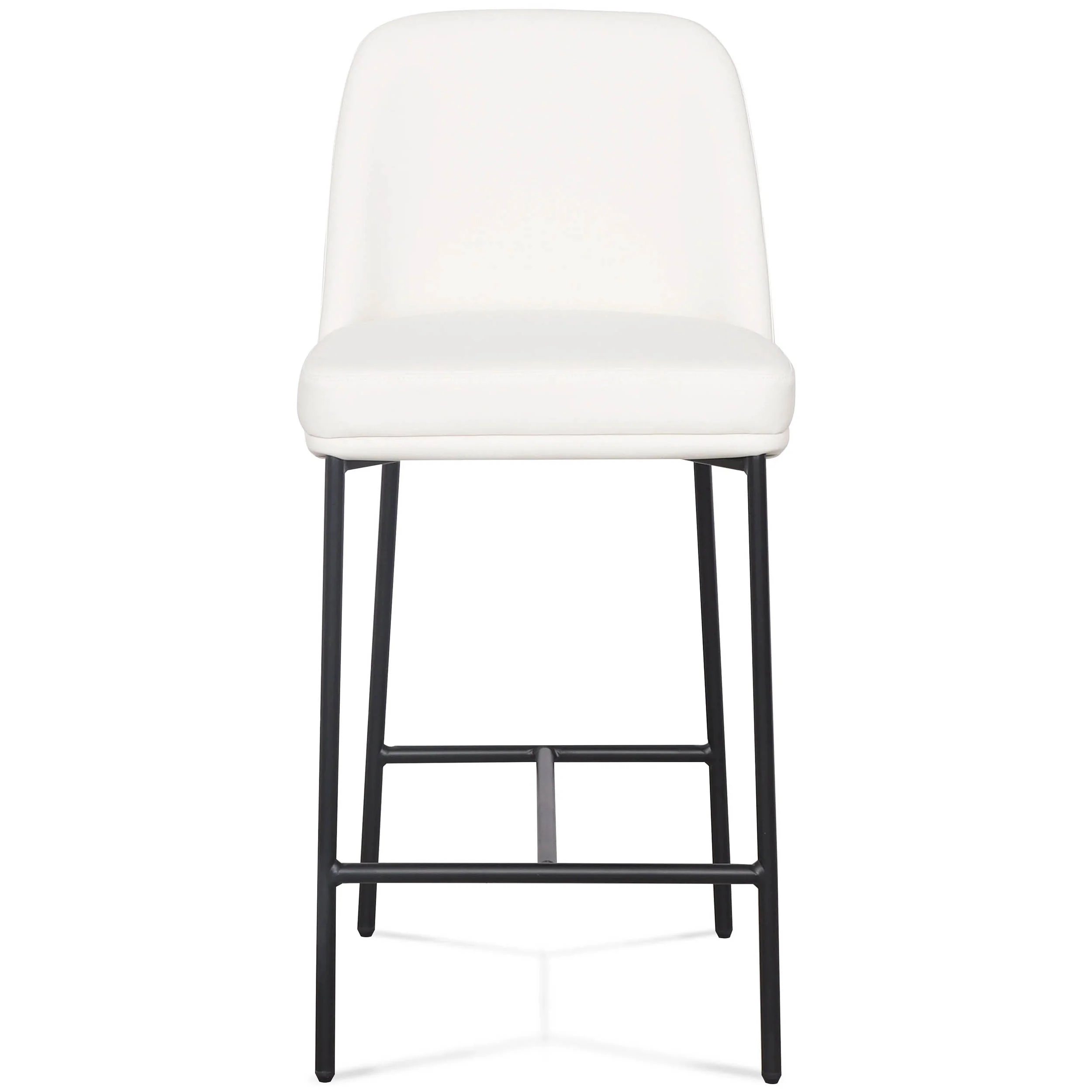 Sydney Vegan Leather Counter Stool, Cream, Set of 2 - Image 2