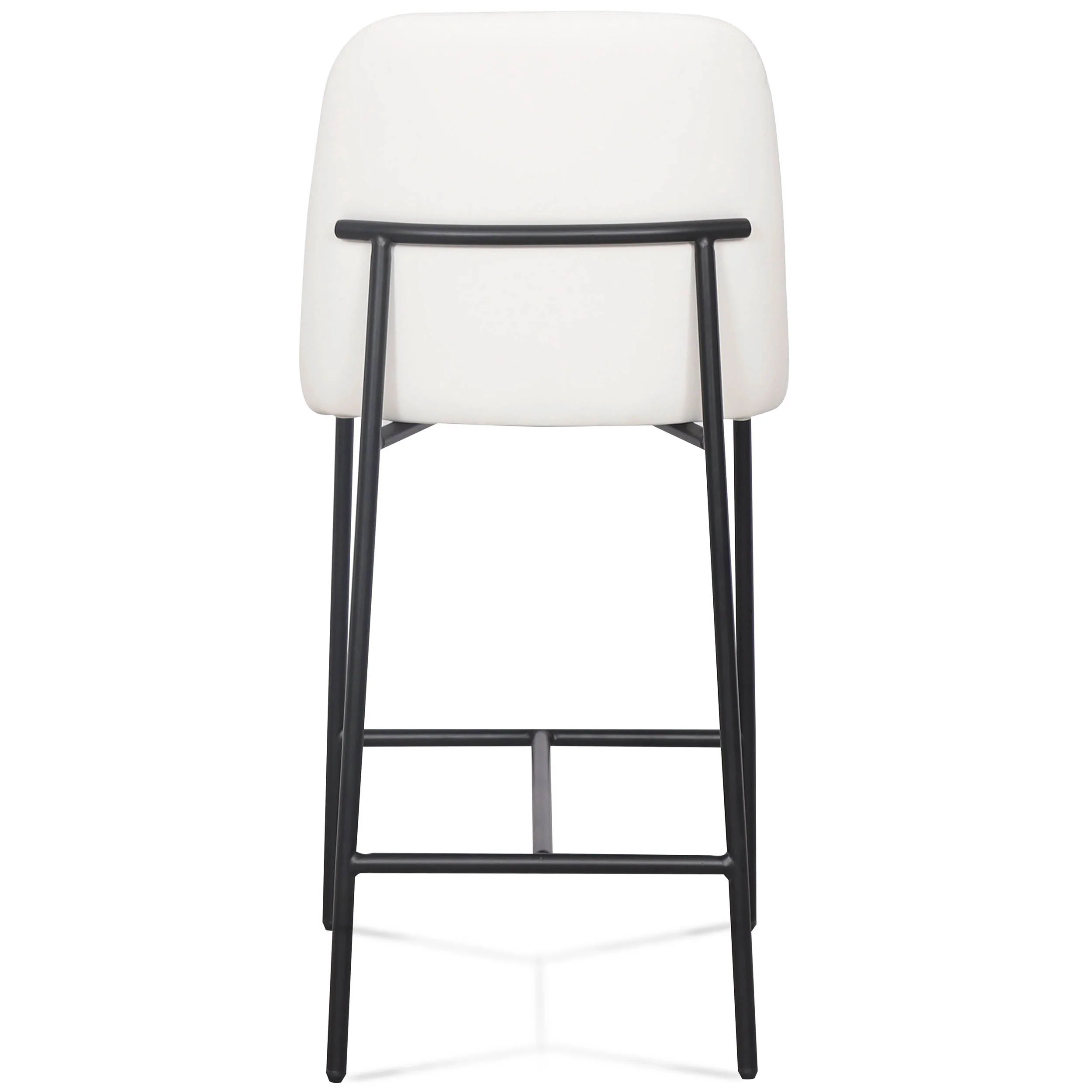 Sydney Vegan Leather Counter Stool, Cream, Set of 2 - Image 4