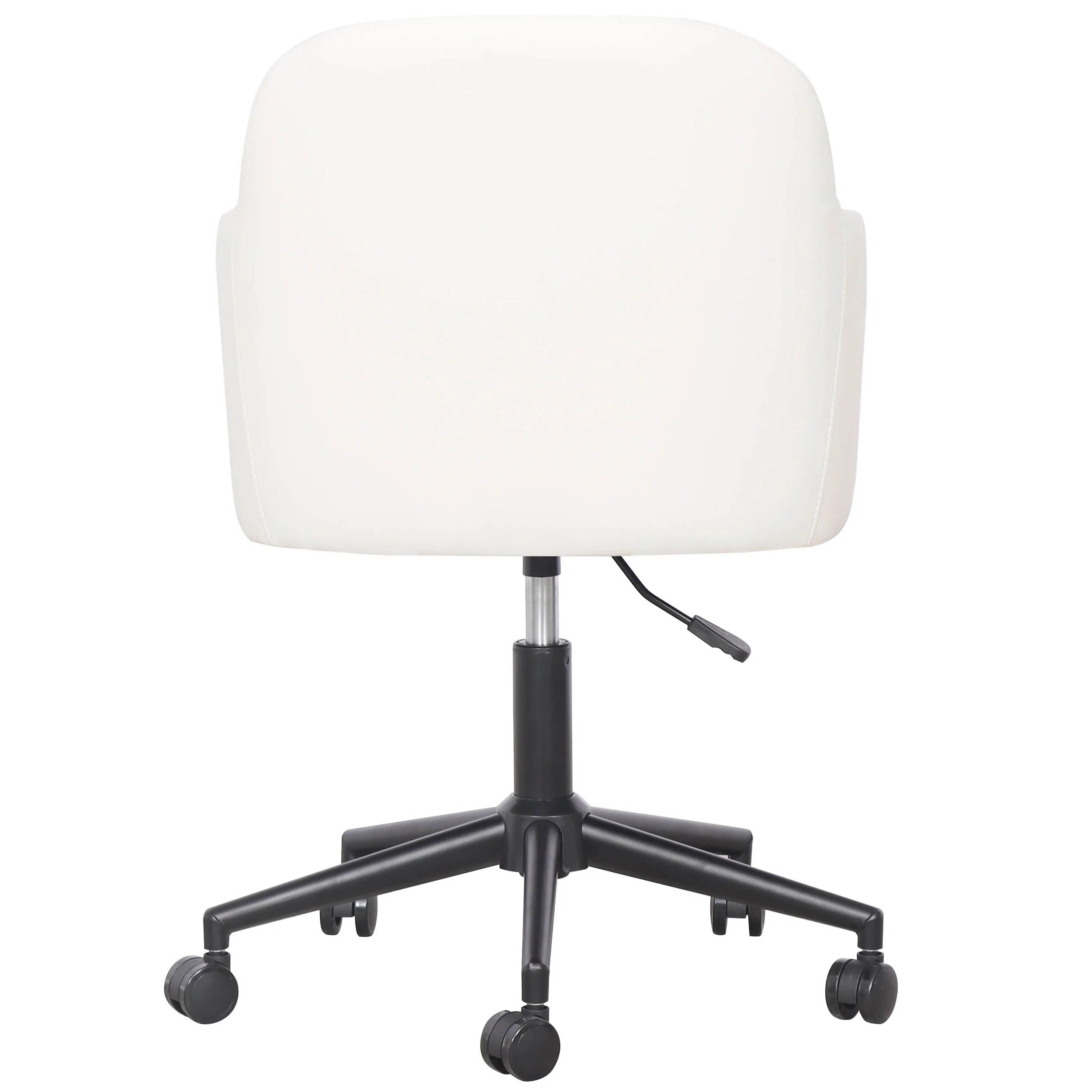 Sydney Vegan Leather Desk Chair, Cream - Image 4