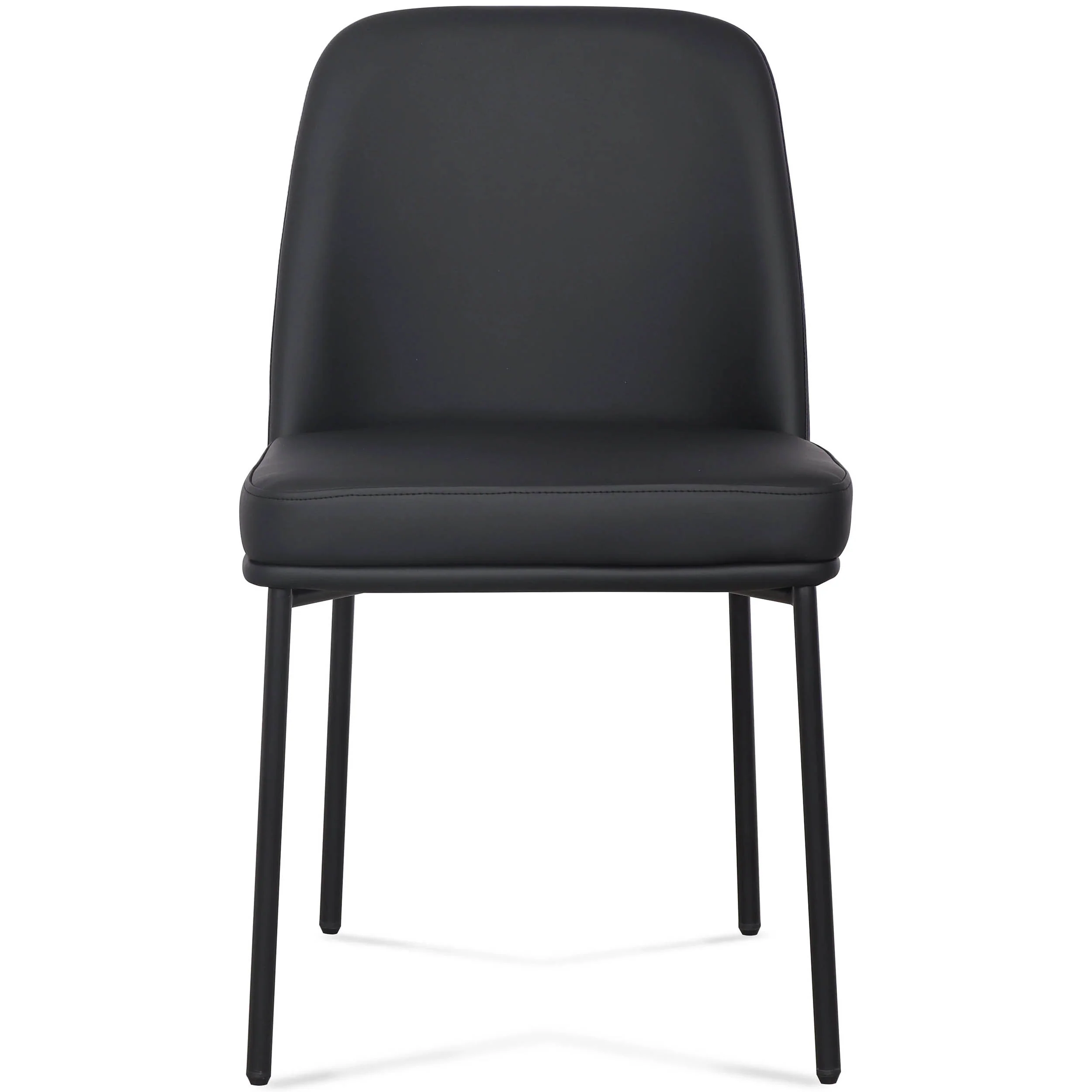 Sydney Vegan Leather Dining Chair, Black, Set of 2 - Image 2