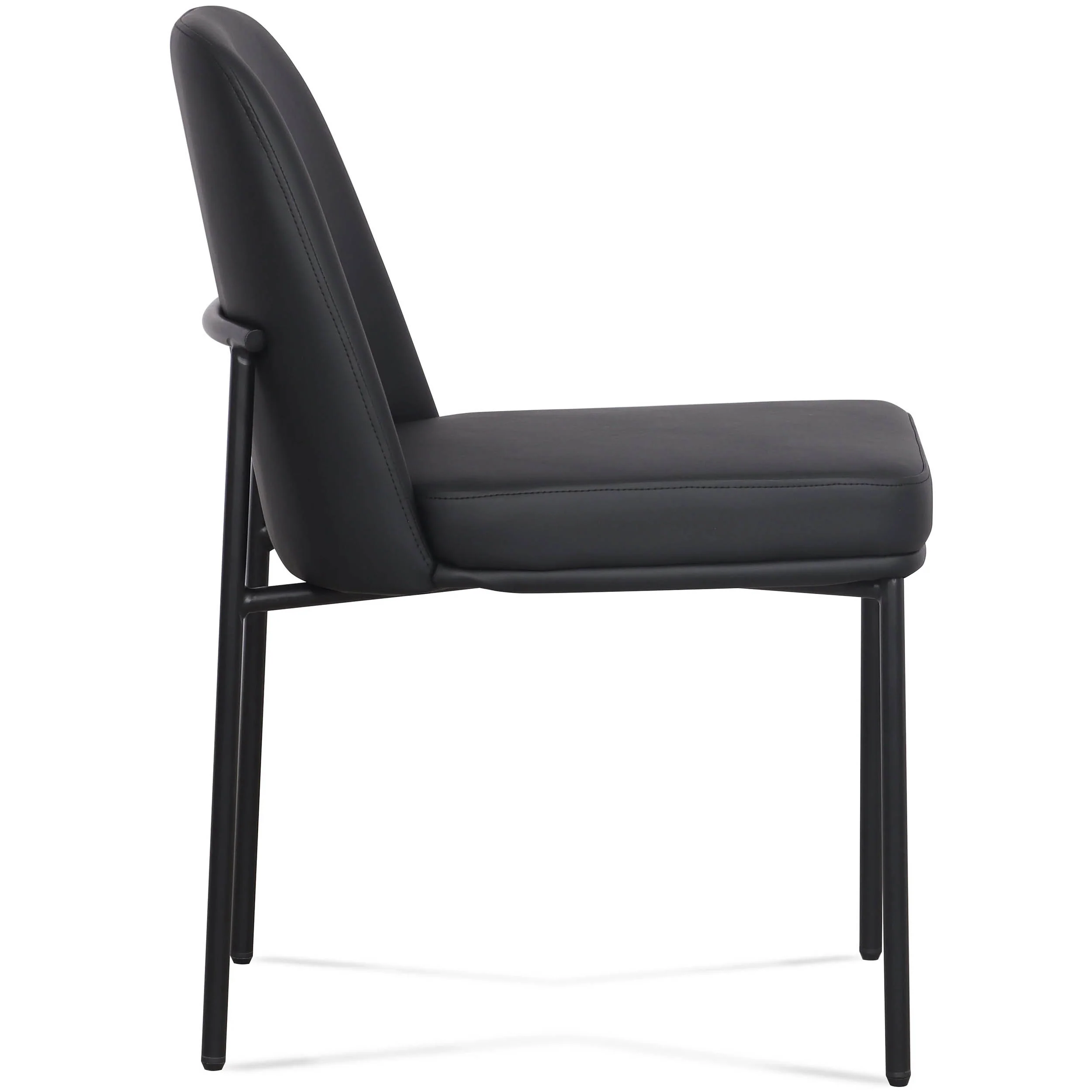 Sydney Vegan Leather Dining Chair, Black, Set of 2 - Image 3