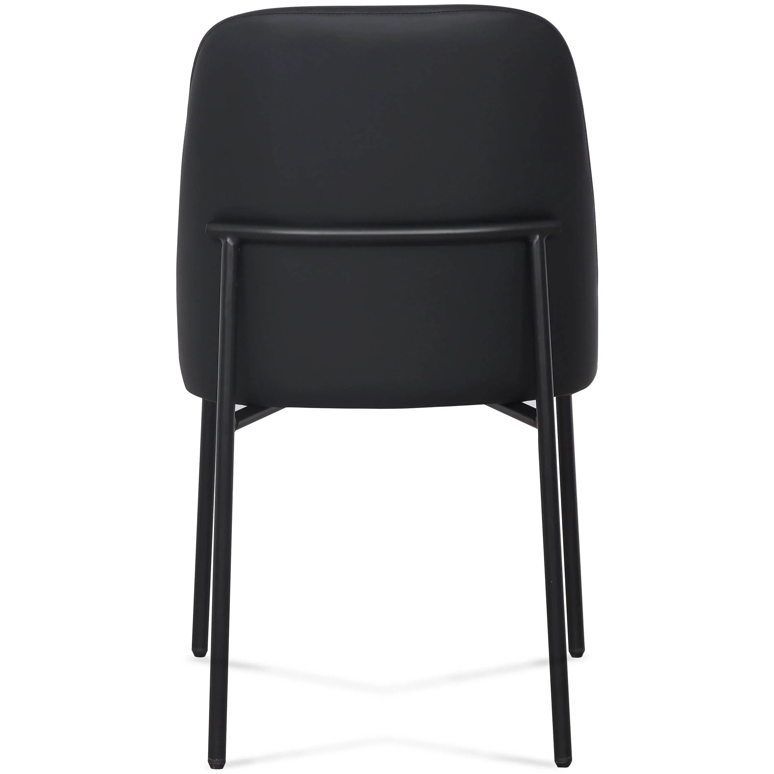 Sydney Vegan Leather Dining Chair, Black, Set of 2 - Image 4