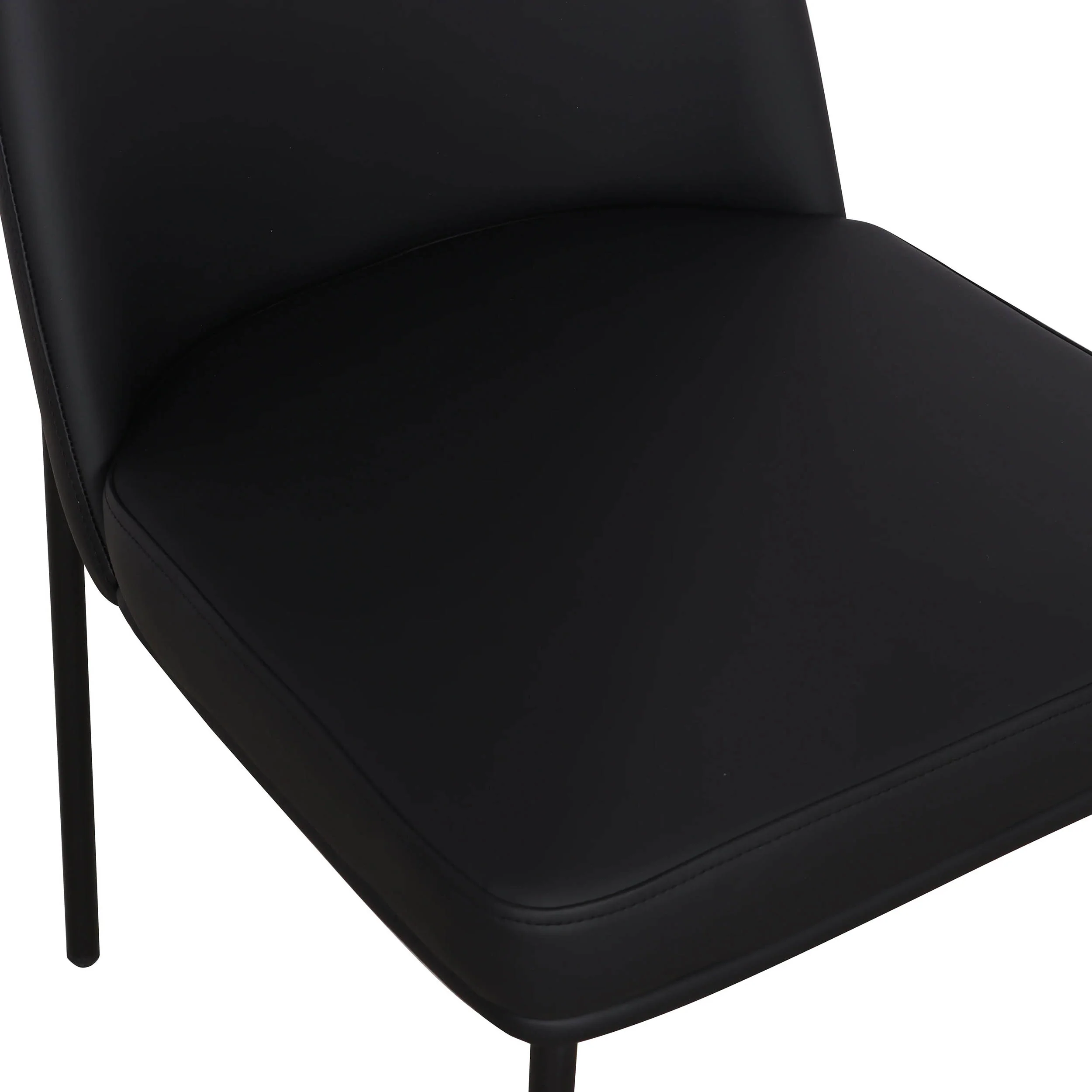 Sydney Vegan Leather Dining Chair, Black, Set of 2 - Image 5