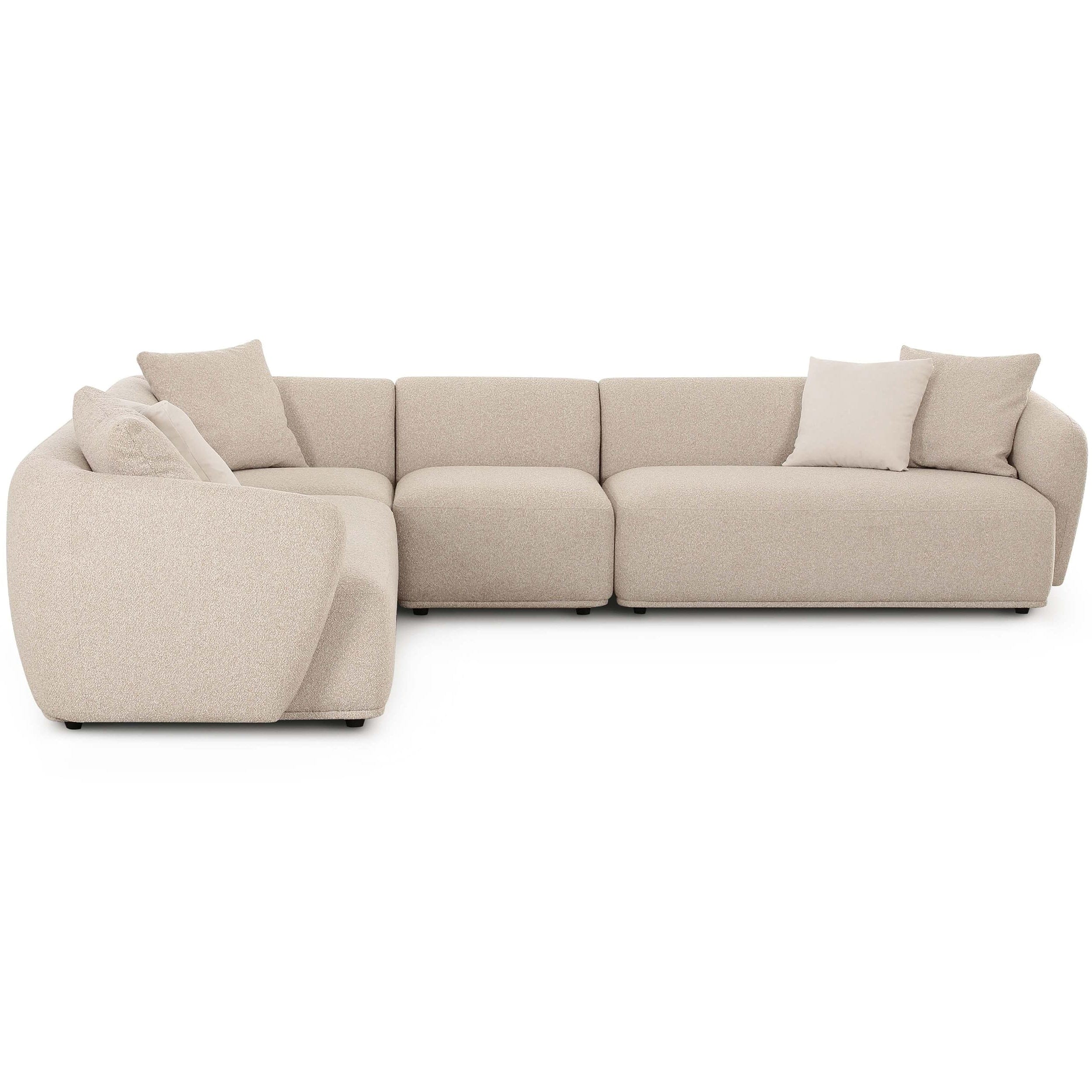 Sylvie 4 Piece Sectional, Cream
