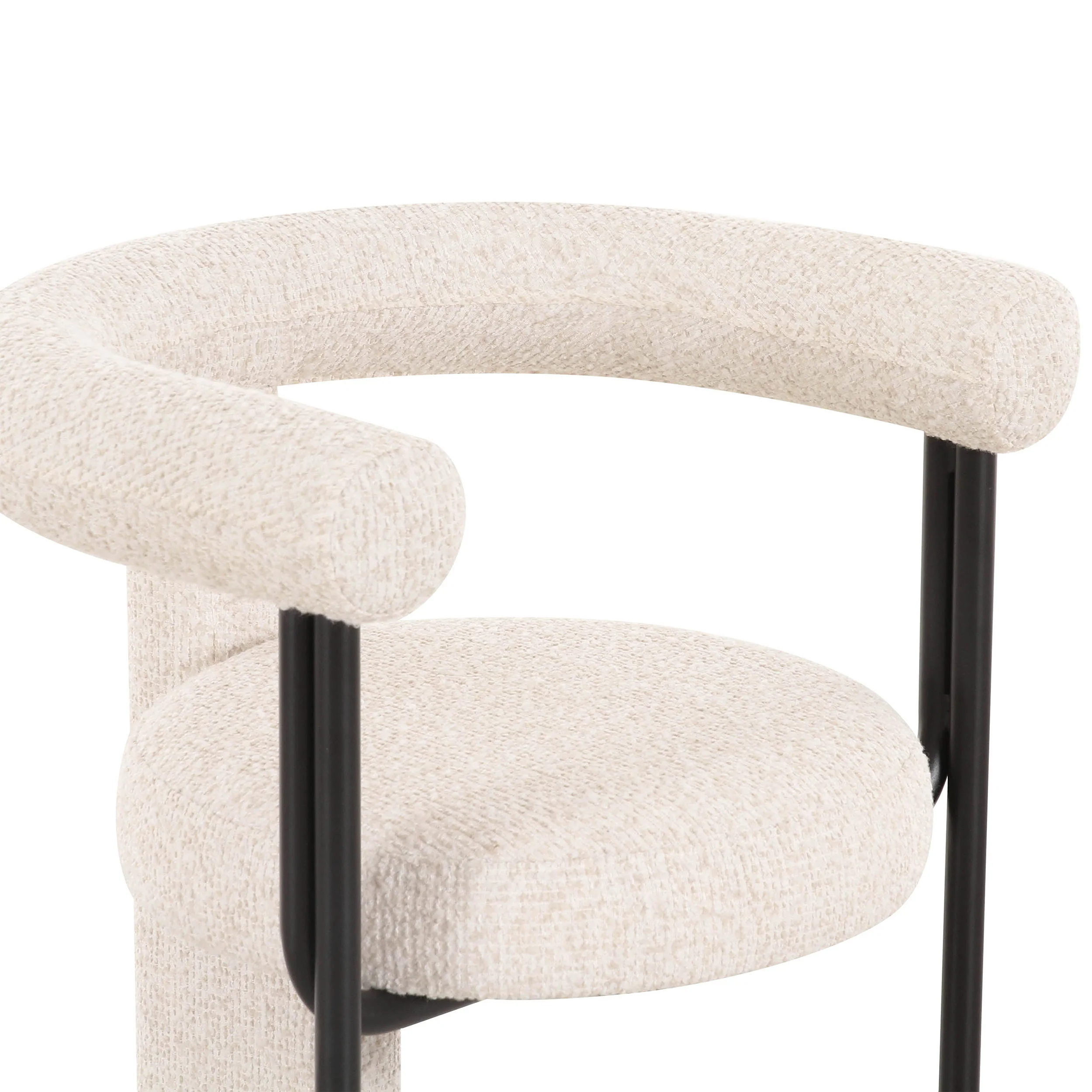 Synn Dining Chair, Cream - Image 4