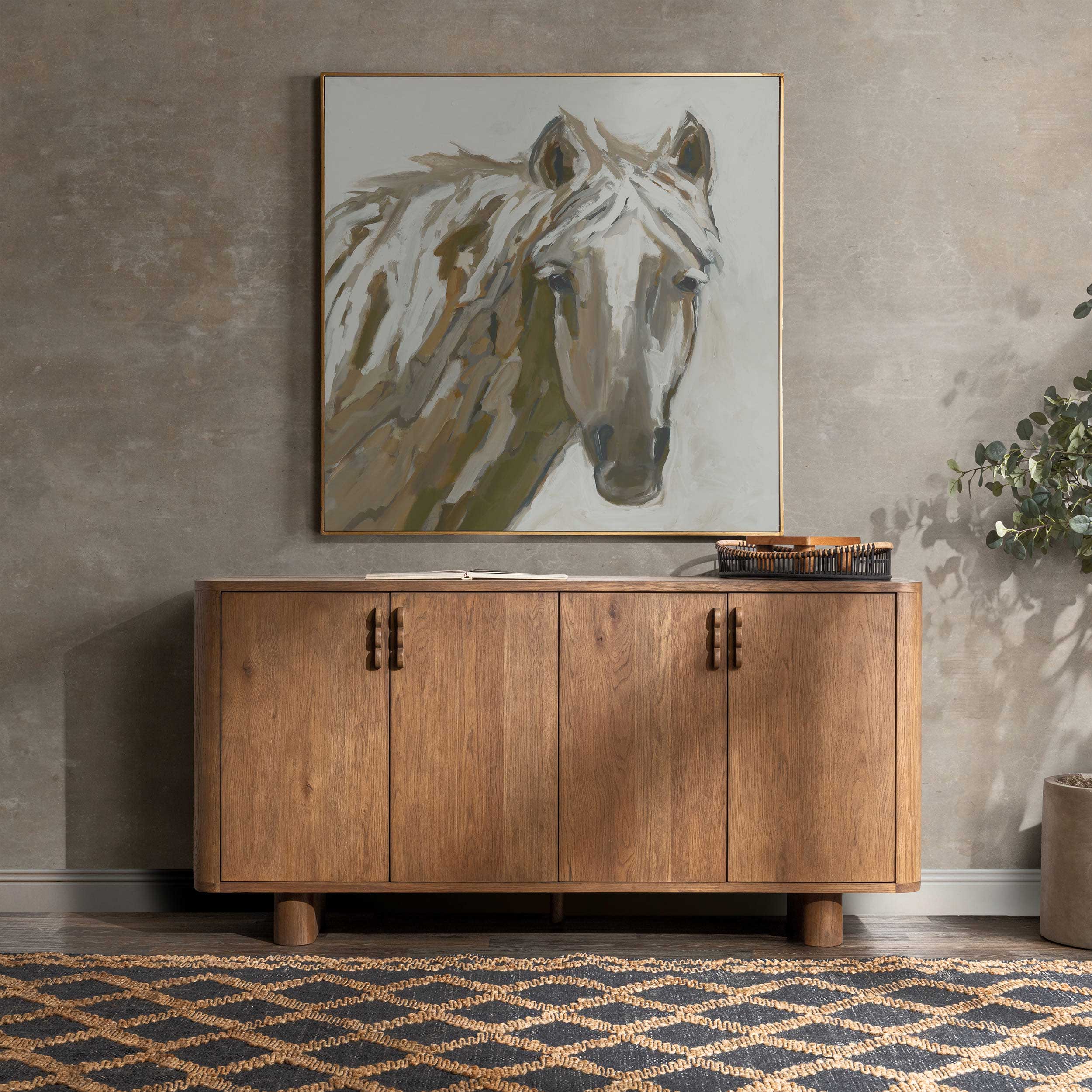 Tacoma 4 Door Sideboard, Natural - Image 7