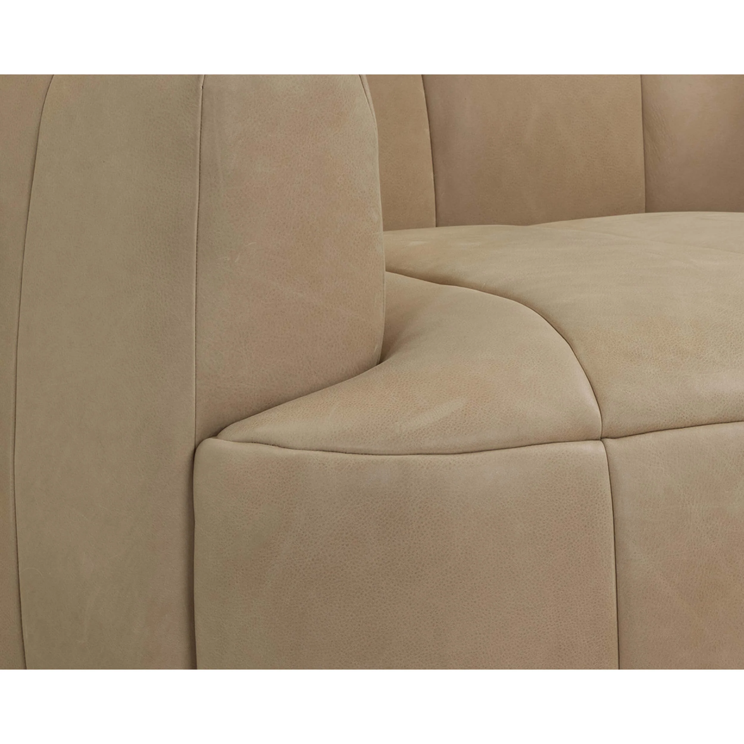 Tadeo Leather Swivel Chair, Sahara Sand - Image 6