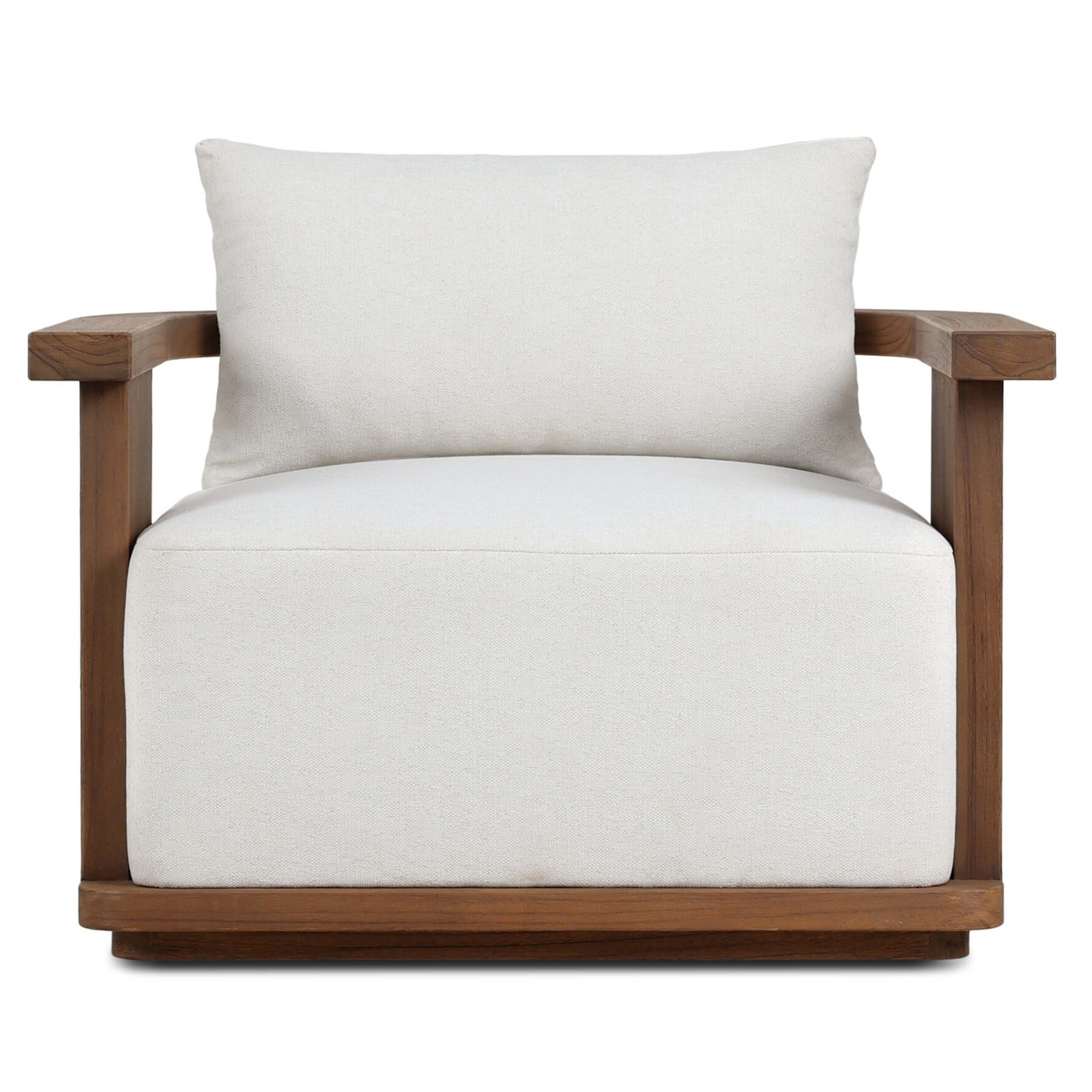 Tahana Outdoor Swivel Chair, Alessi Linen by Four Hands - Image 2
