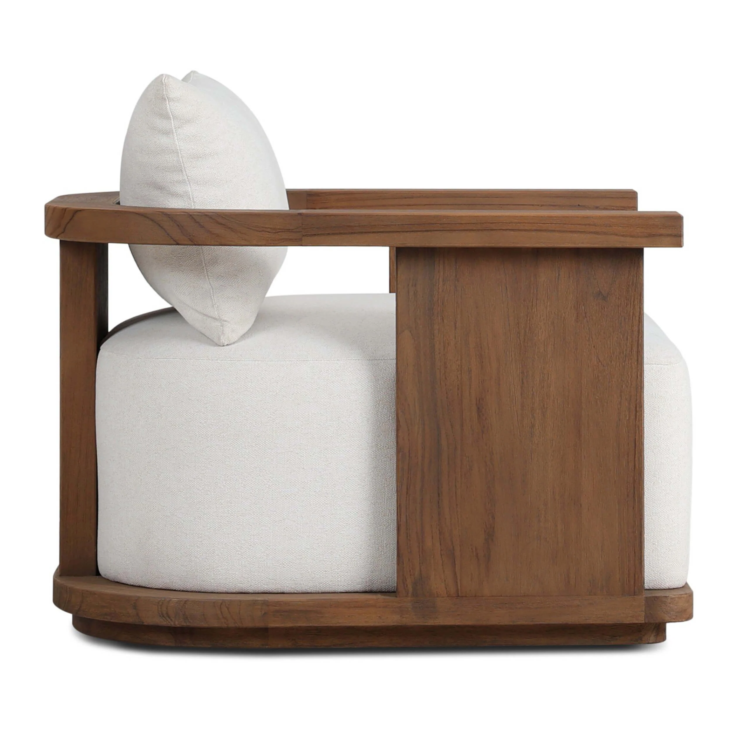 Tahana Outdoor Swivel Chair, Alessi Linen by Four Hands - Image 3