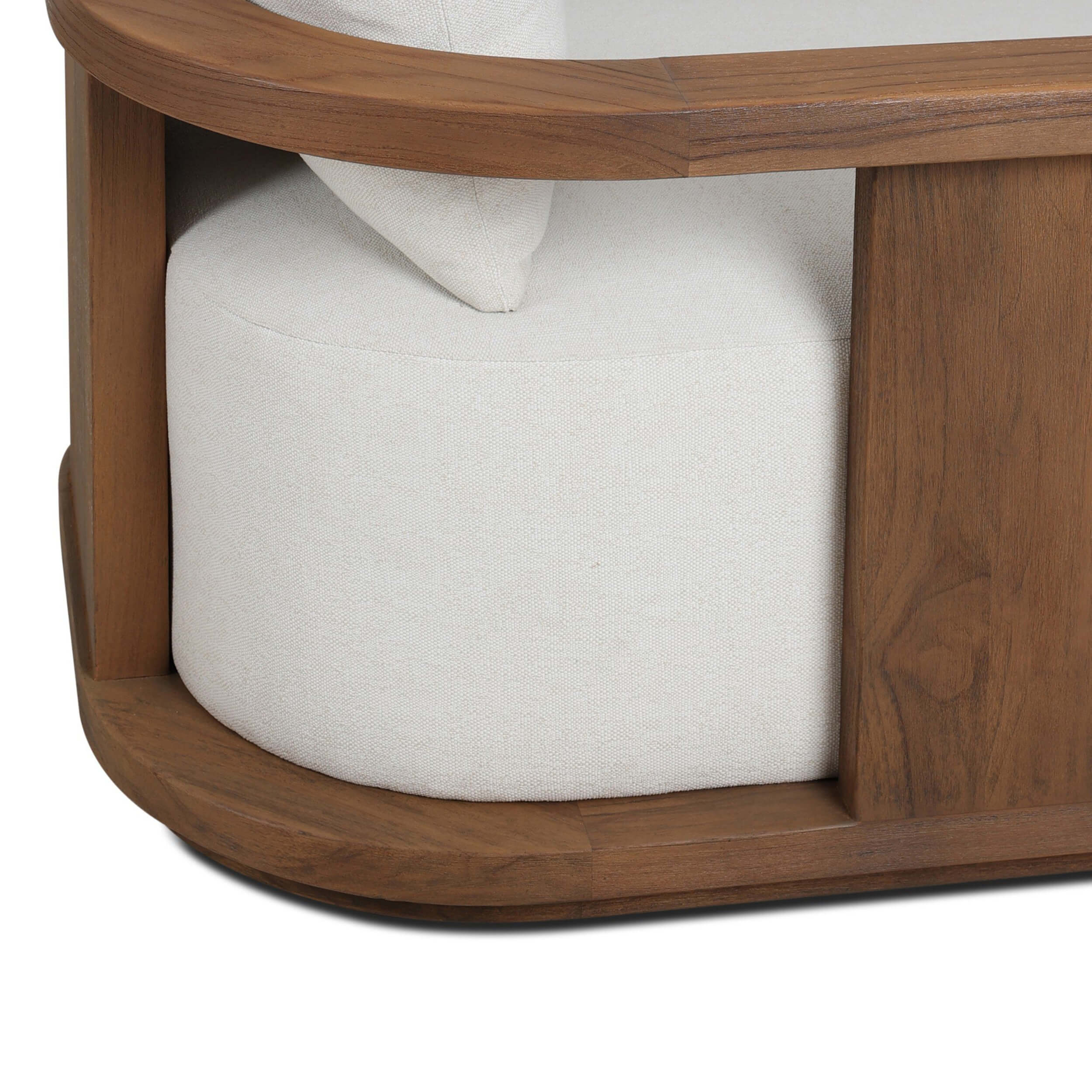 Tahana Outdoor Swivel Chair, Alessi Linen by Four Hands - Image 4