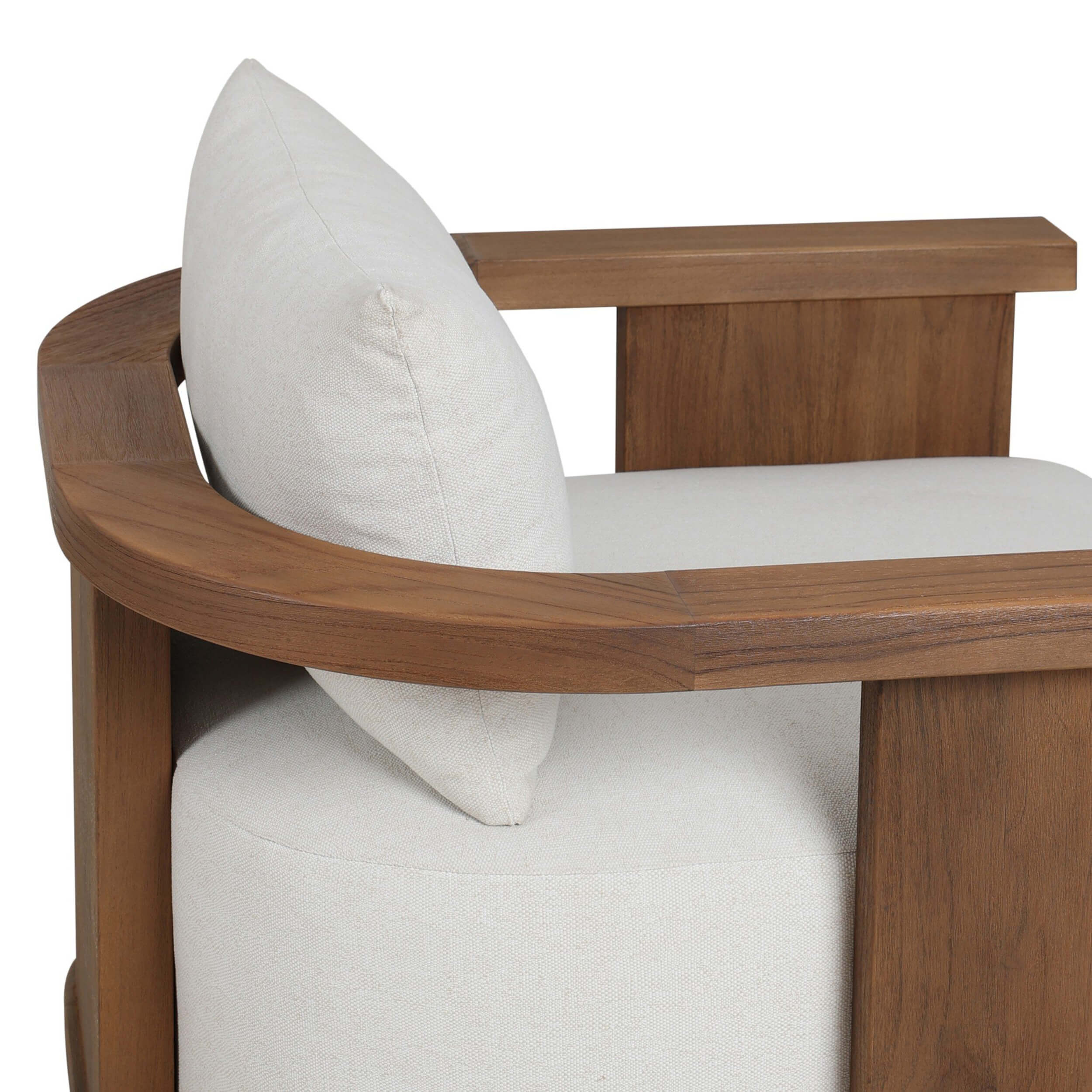 Tahana Outdoor Swivel Chair, Alessi Linen by Four Hands - Image 5