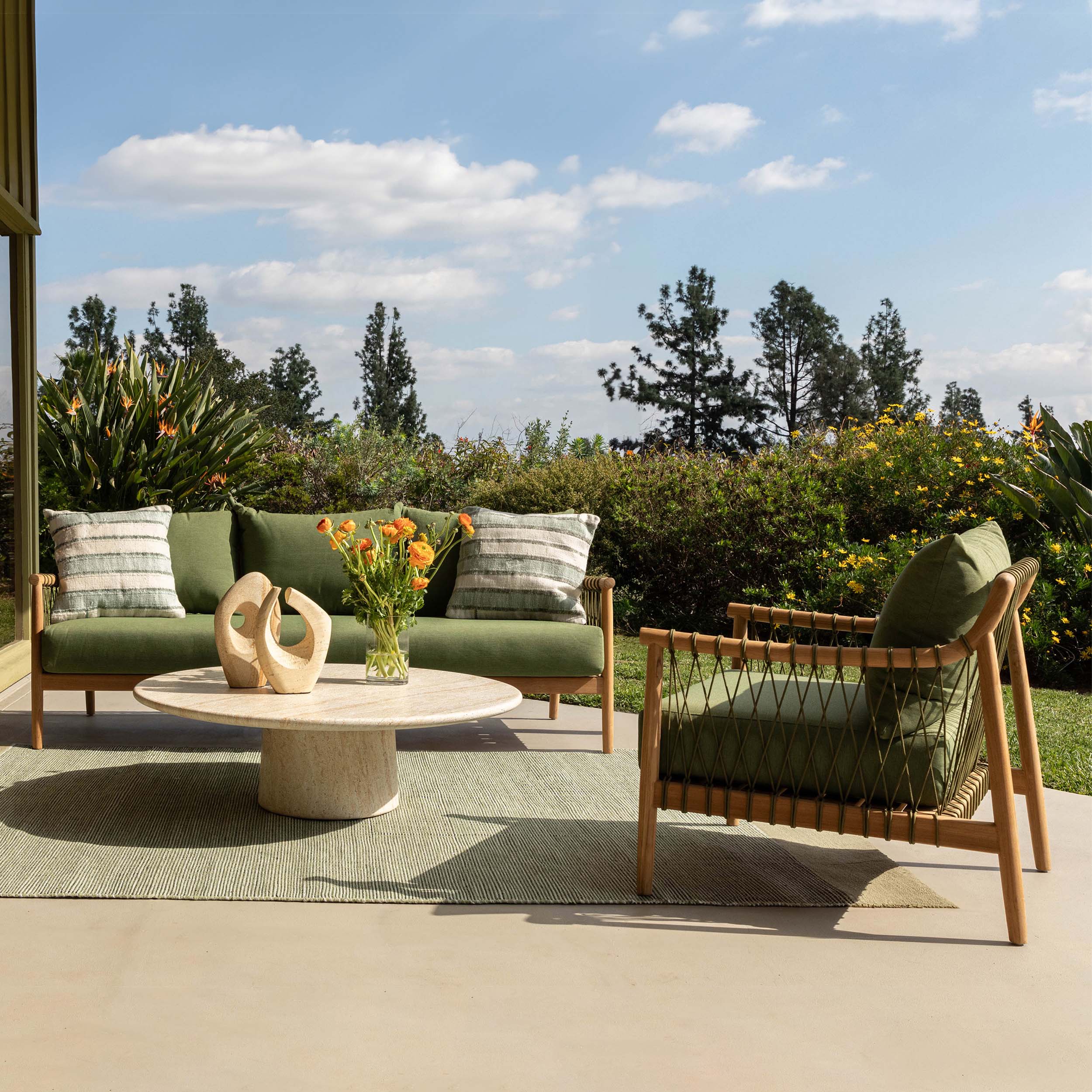 Tahoe Outdoor Sofa, Green - Image 8
