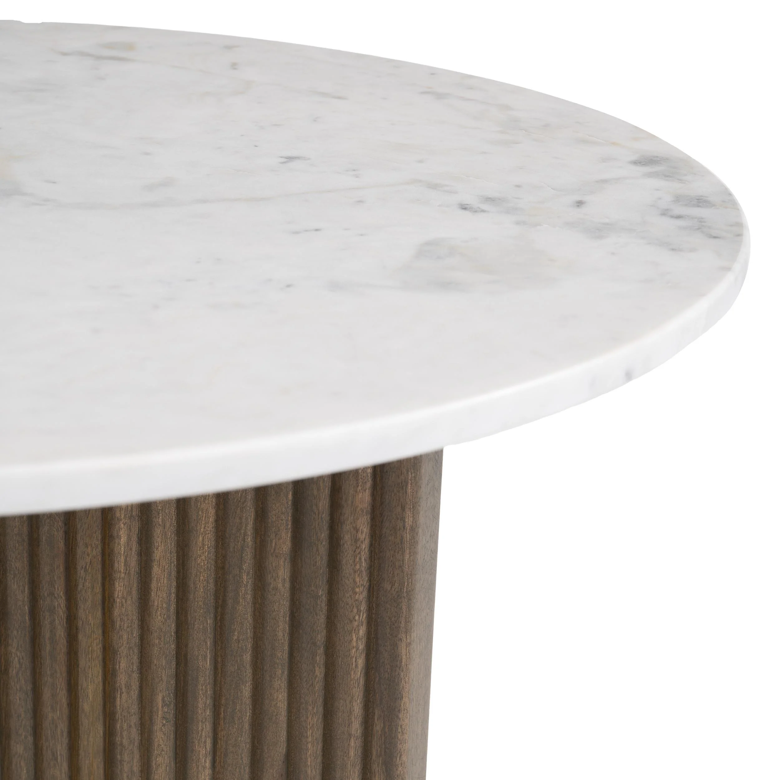 Tailo Coffee Table, White/Brass - Image 5