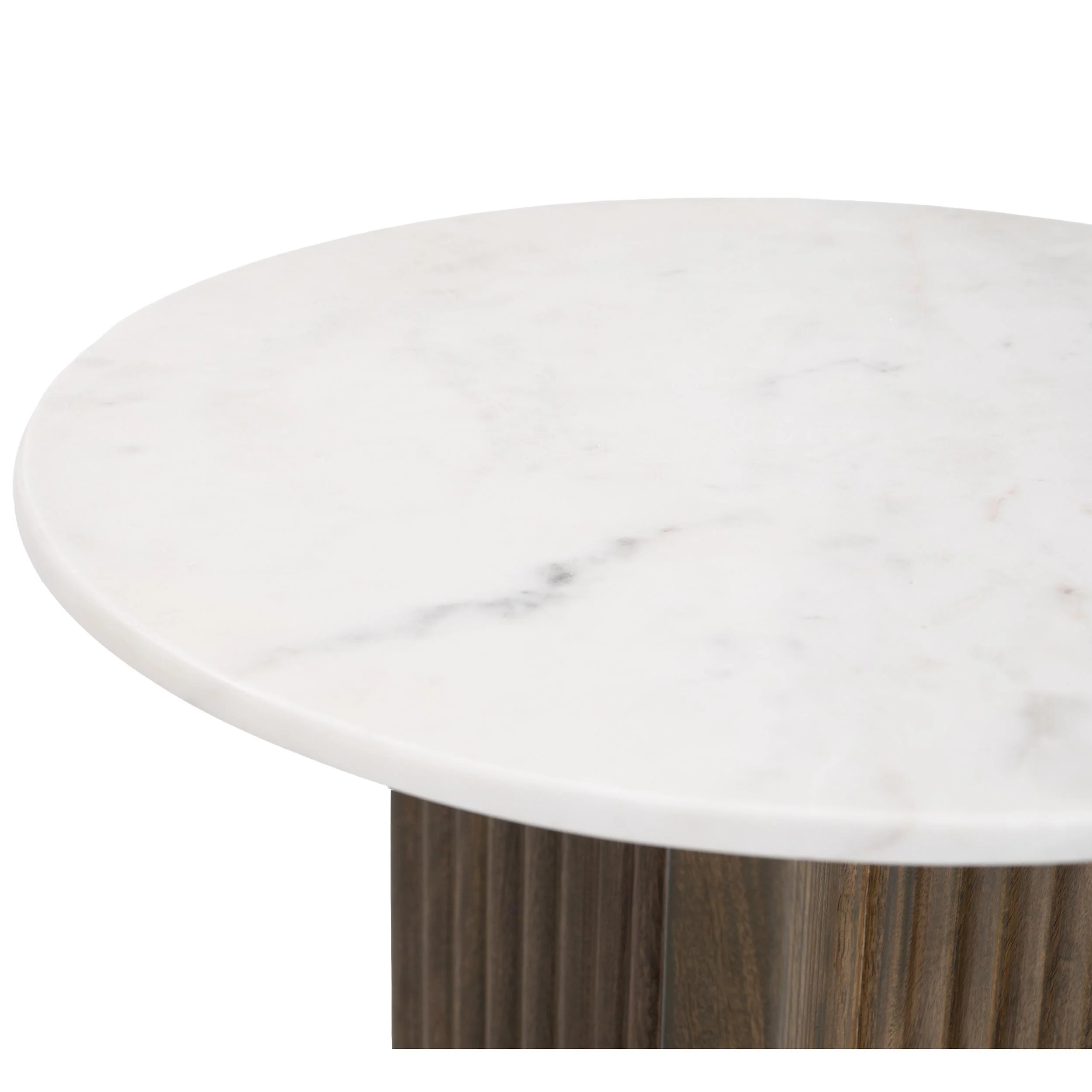 Tailo Side Table, White/Brass - Image 4