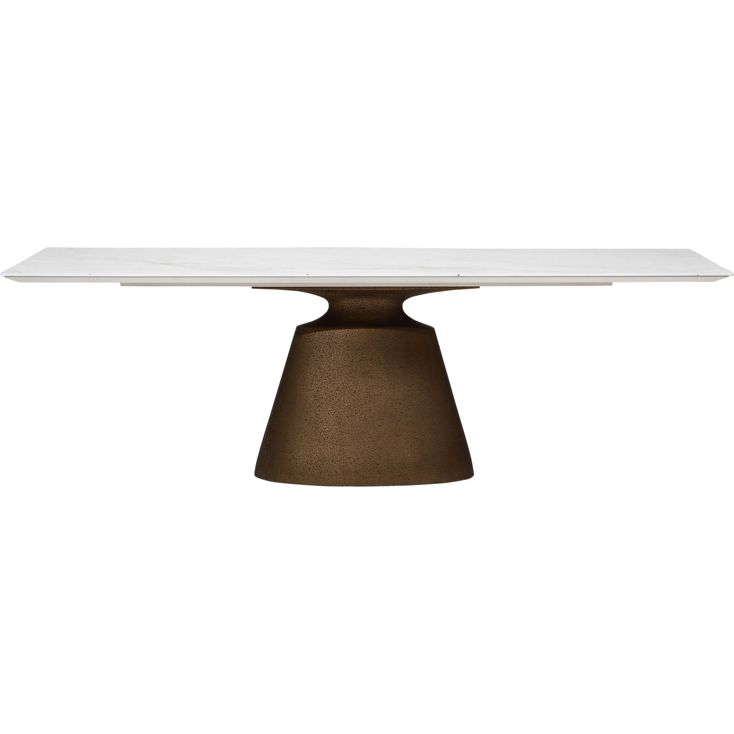 Taji Rectangular Dining Table, Calcatta/Gold Beaten - Image 2