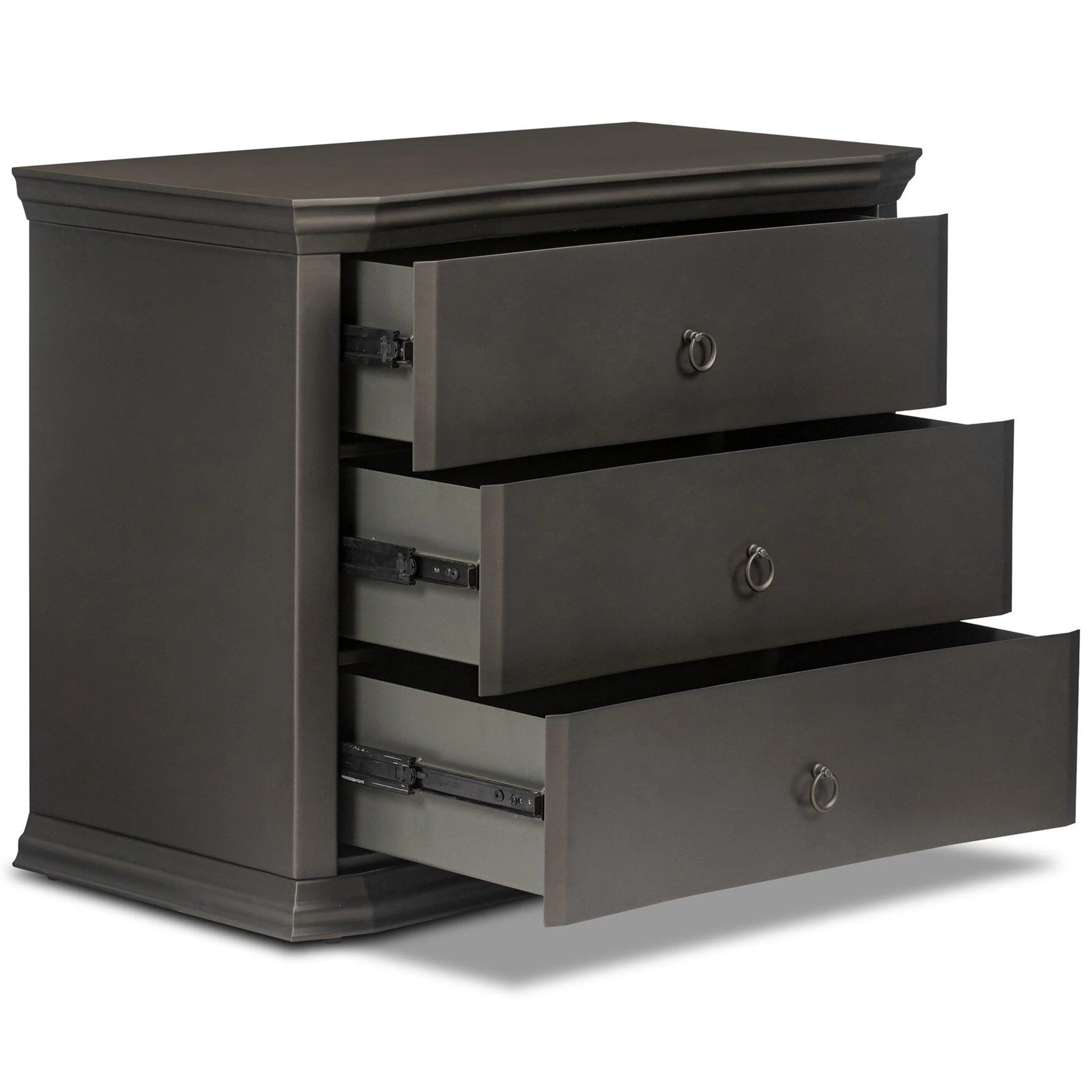 Talese Nightstand, Smooth Bronze by Four Hands - Image 4